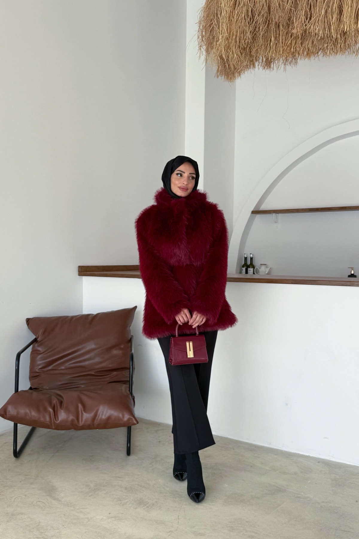 Mue Premium Kürk | Bordo