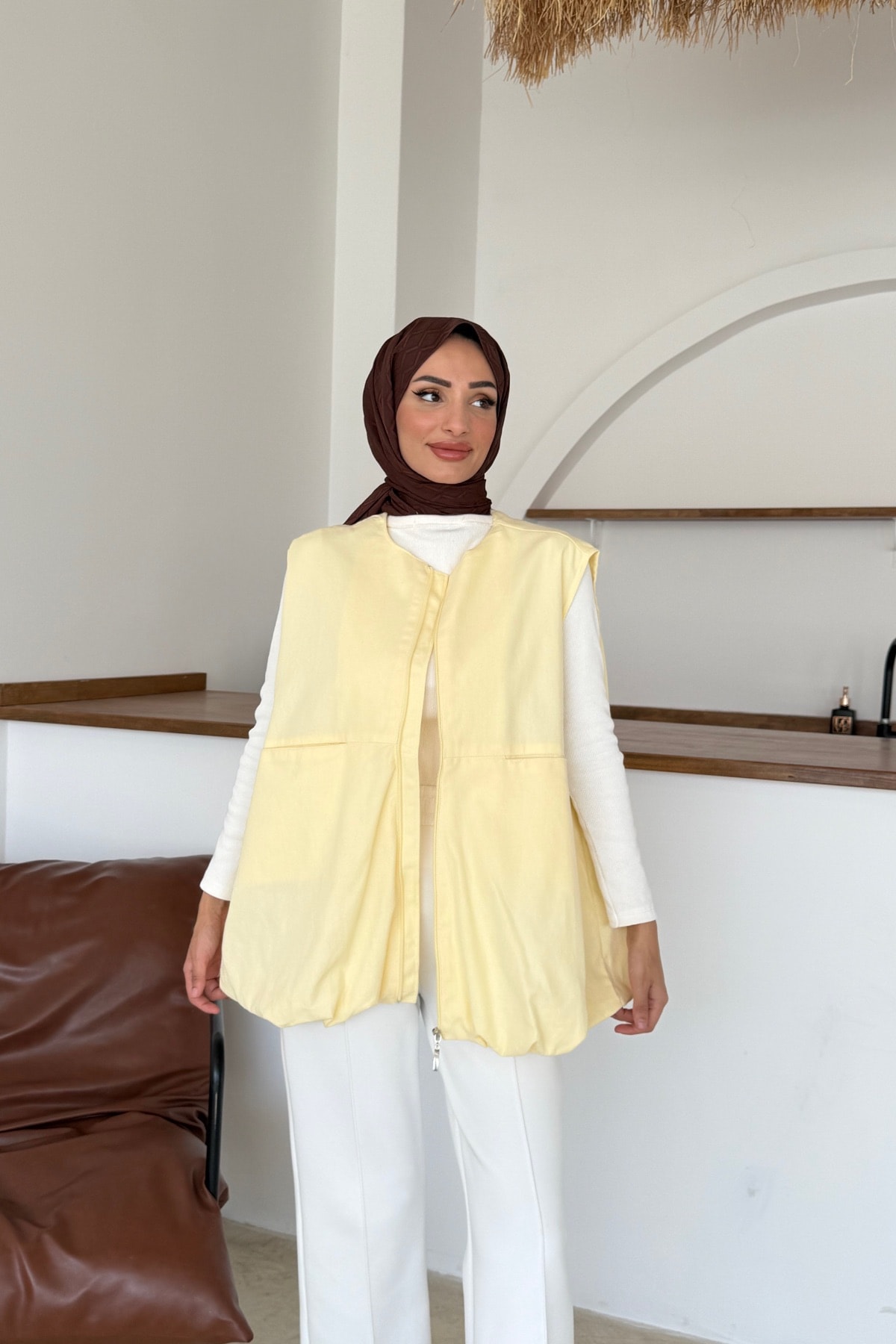 Karme Yelek | Sarı