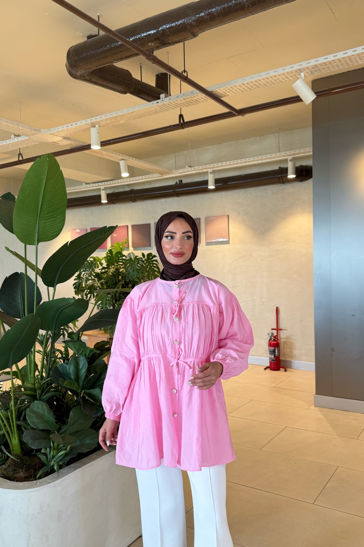 Şila Tunik -Pembe