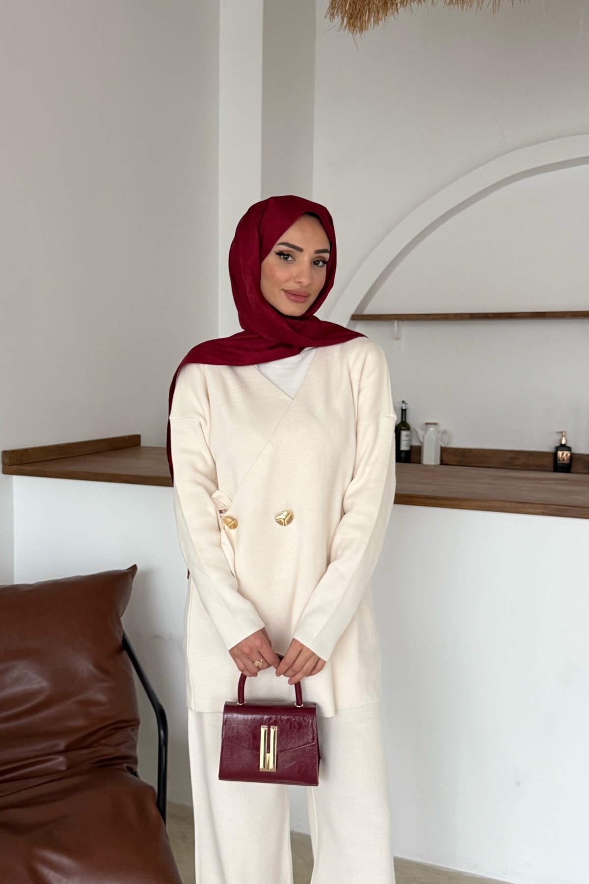 Mabel Triko Takım | Krem