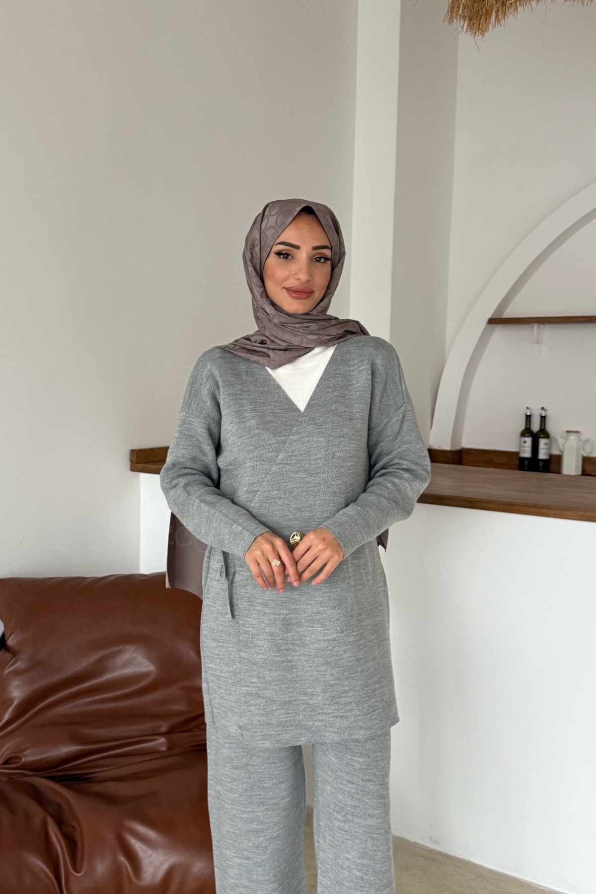 Mabel Triko Takı. | Gri