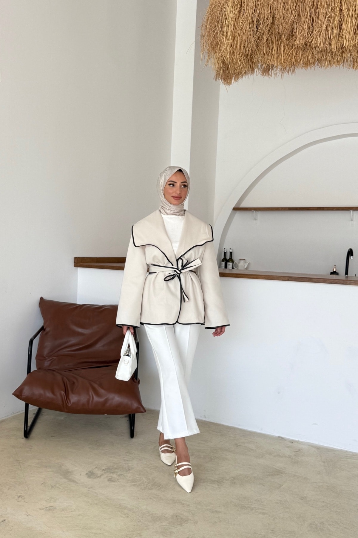 Hece Ceket | Bej