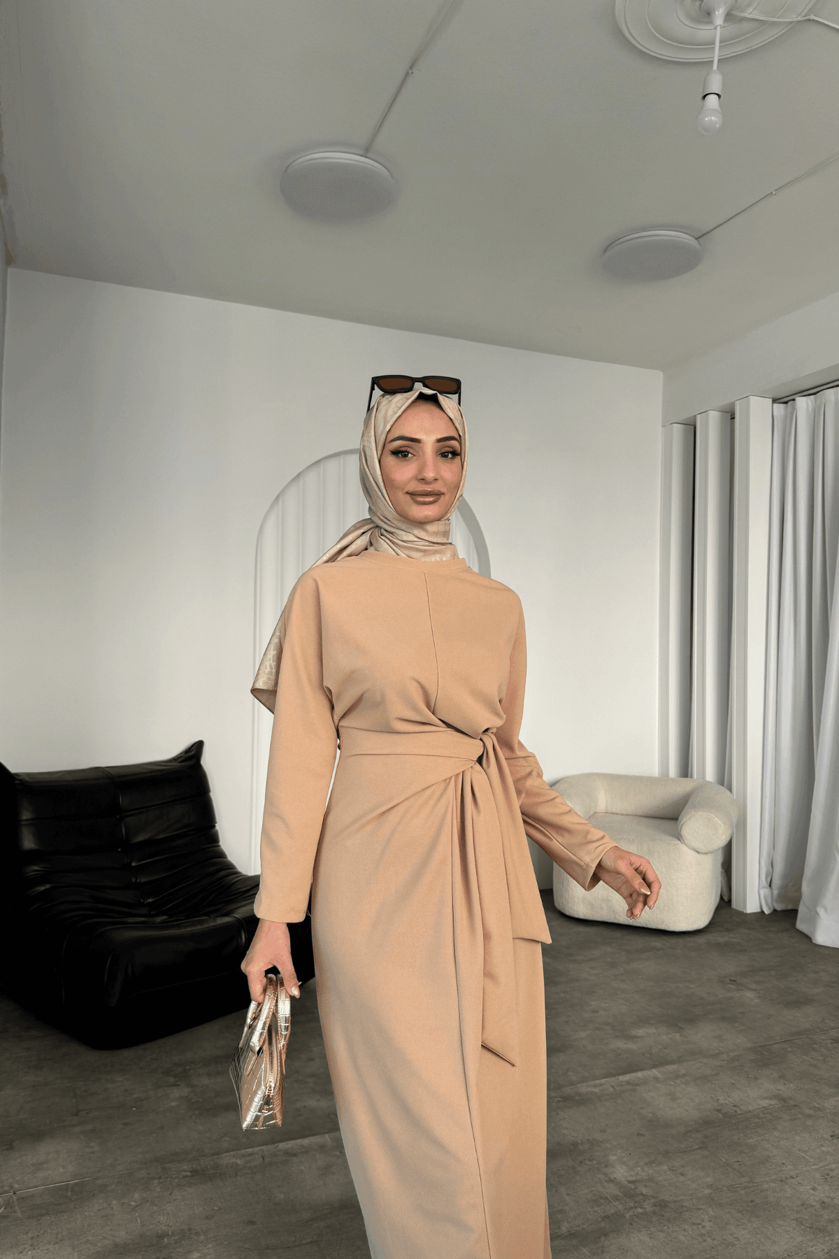 Linya Krep Elbise
