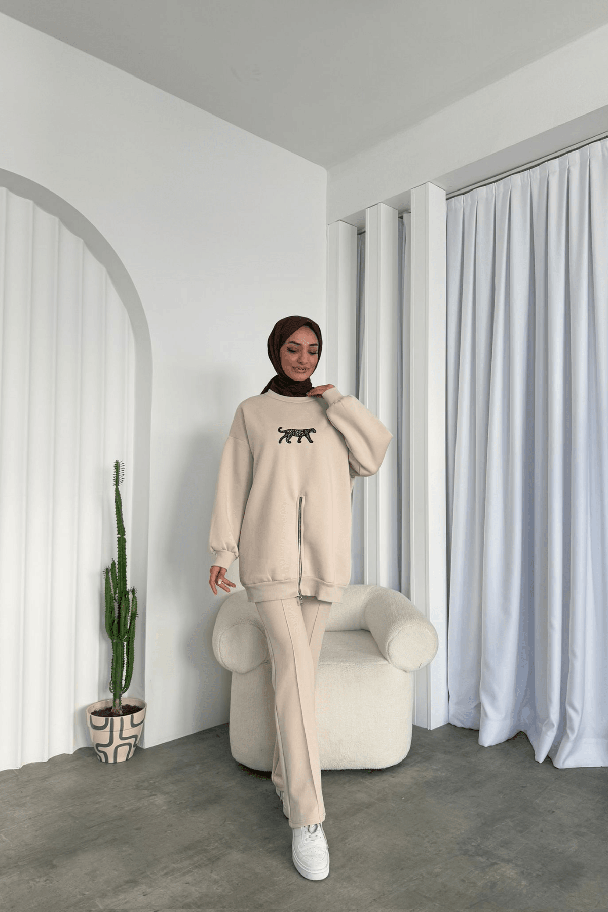Büşra Sweat Bej