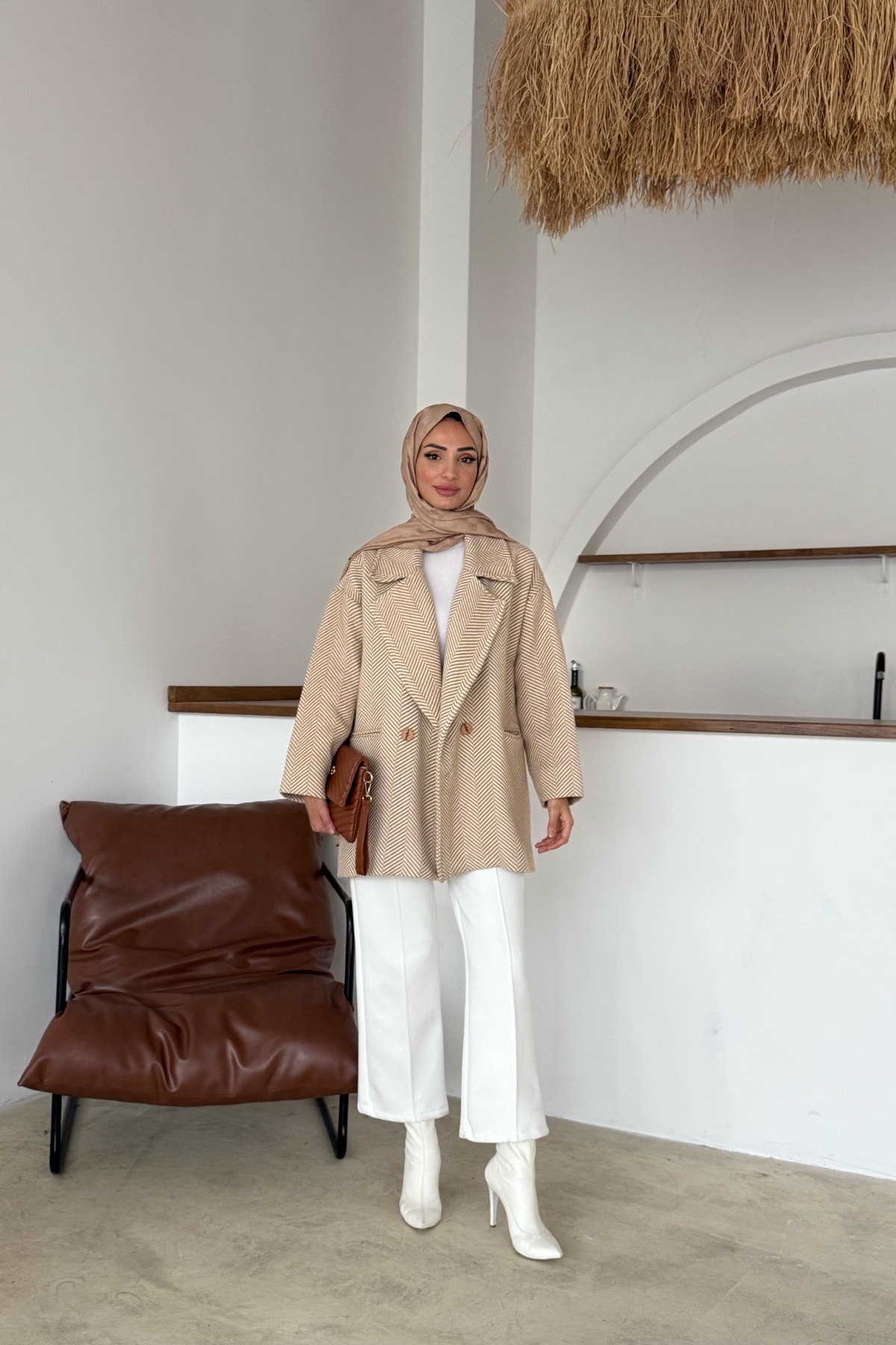 Stella Kaşe Ceket | Camel