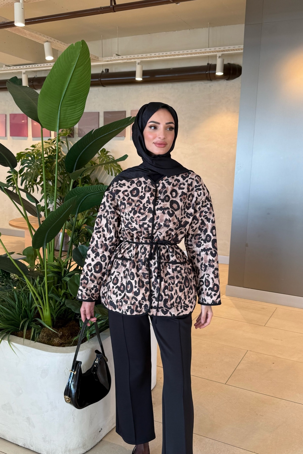 Elisa Kapitone Ceket | Leopar