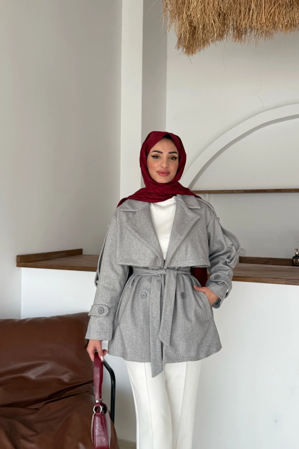 Aktan Kaşe Ceket | Gri