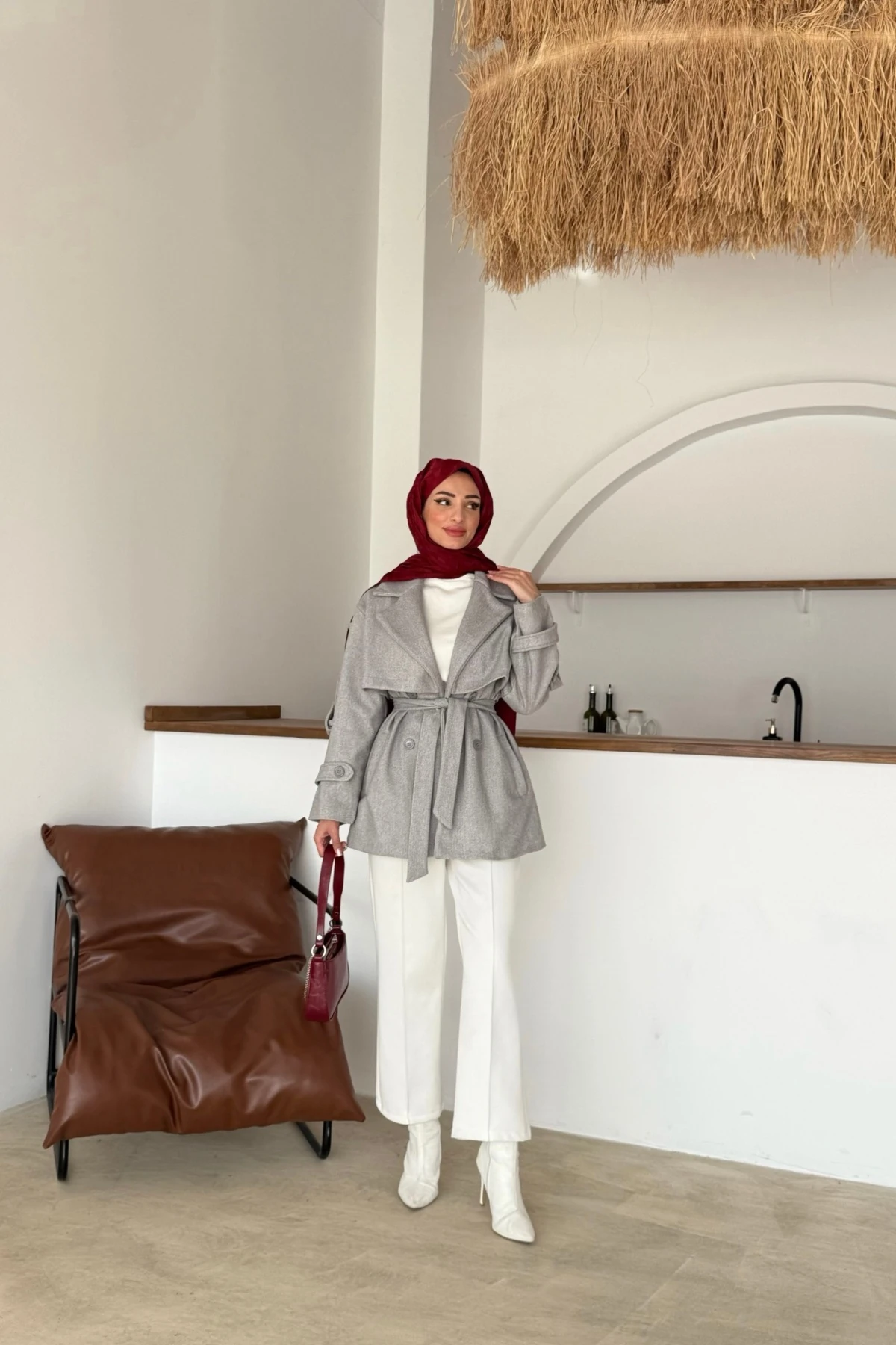 Aktan Kaşe Ceket | Gri