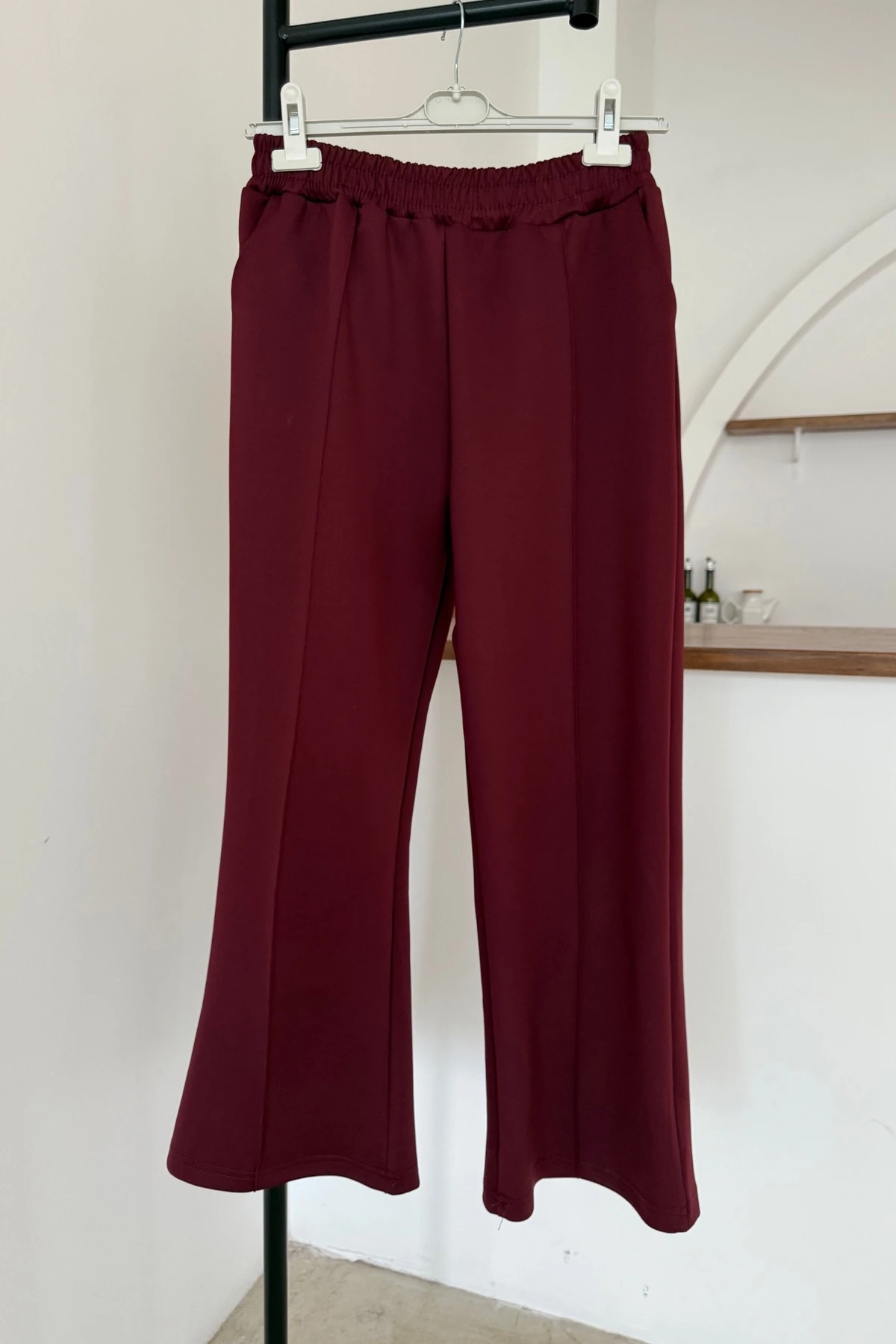 Çımalı Palazzo Pantolon | Bordo