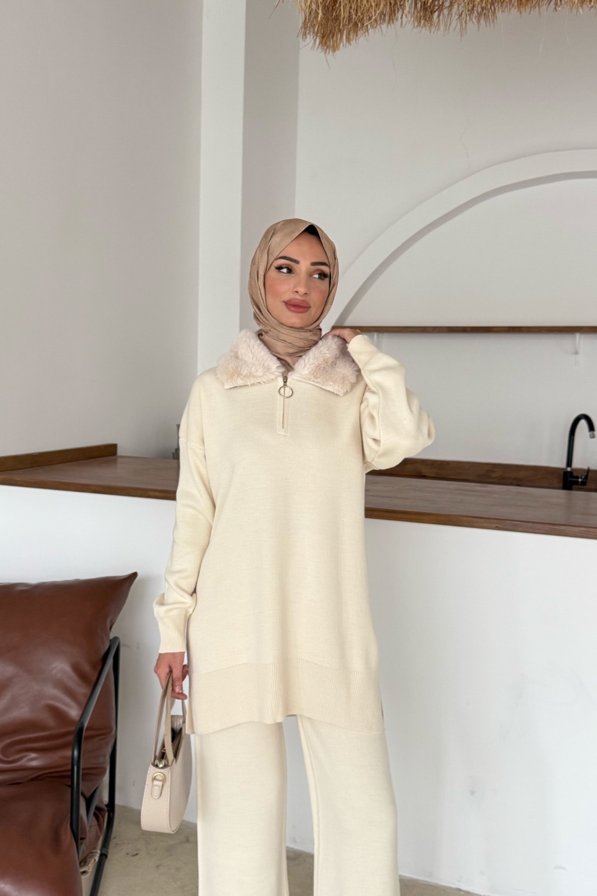 Puffy Triko Takım | Bej