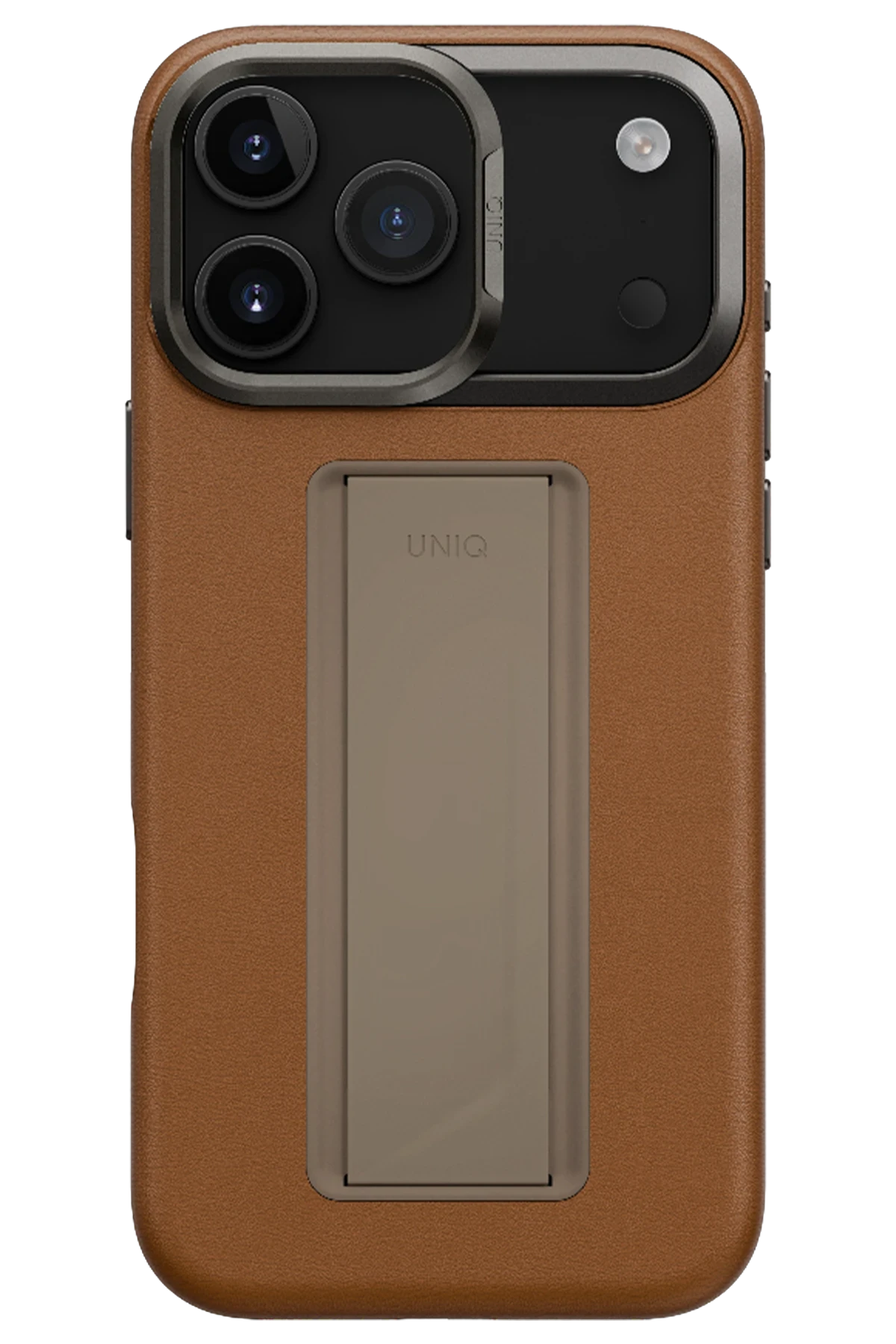 Uniq iPhone 17 Pro - Pro Max Heldro Pro Magsafe Standlı Deri Kılıf