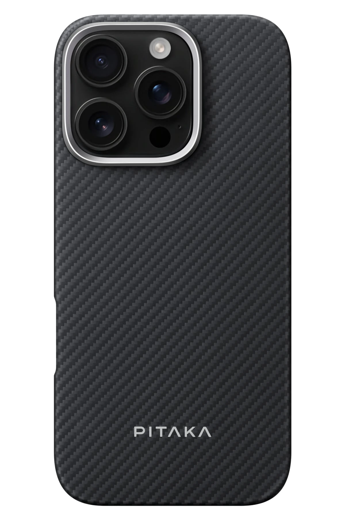 Pitaka Classic Ultra Slim iPhone 16 Pro MagSafe Uyumlu Aramid Fiber Kılıf Siyah