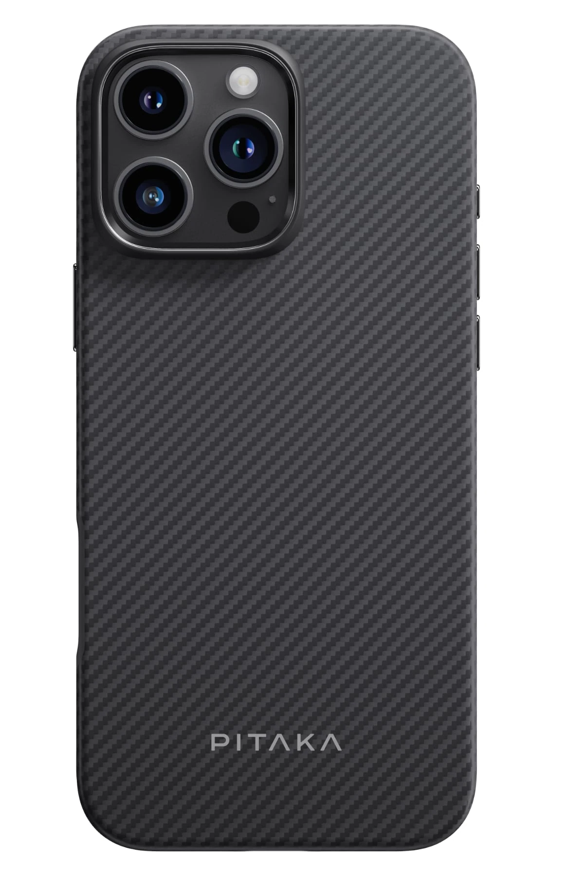 Pitaka Classic Military-Grade iPhone 16 Pro MagSafe Uyumlu Aramid Fiber Kılıf Siyah