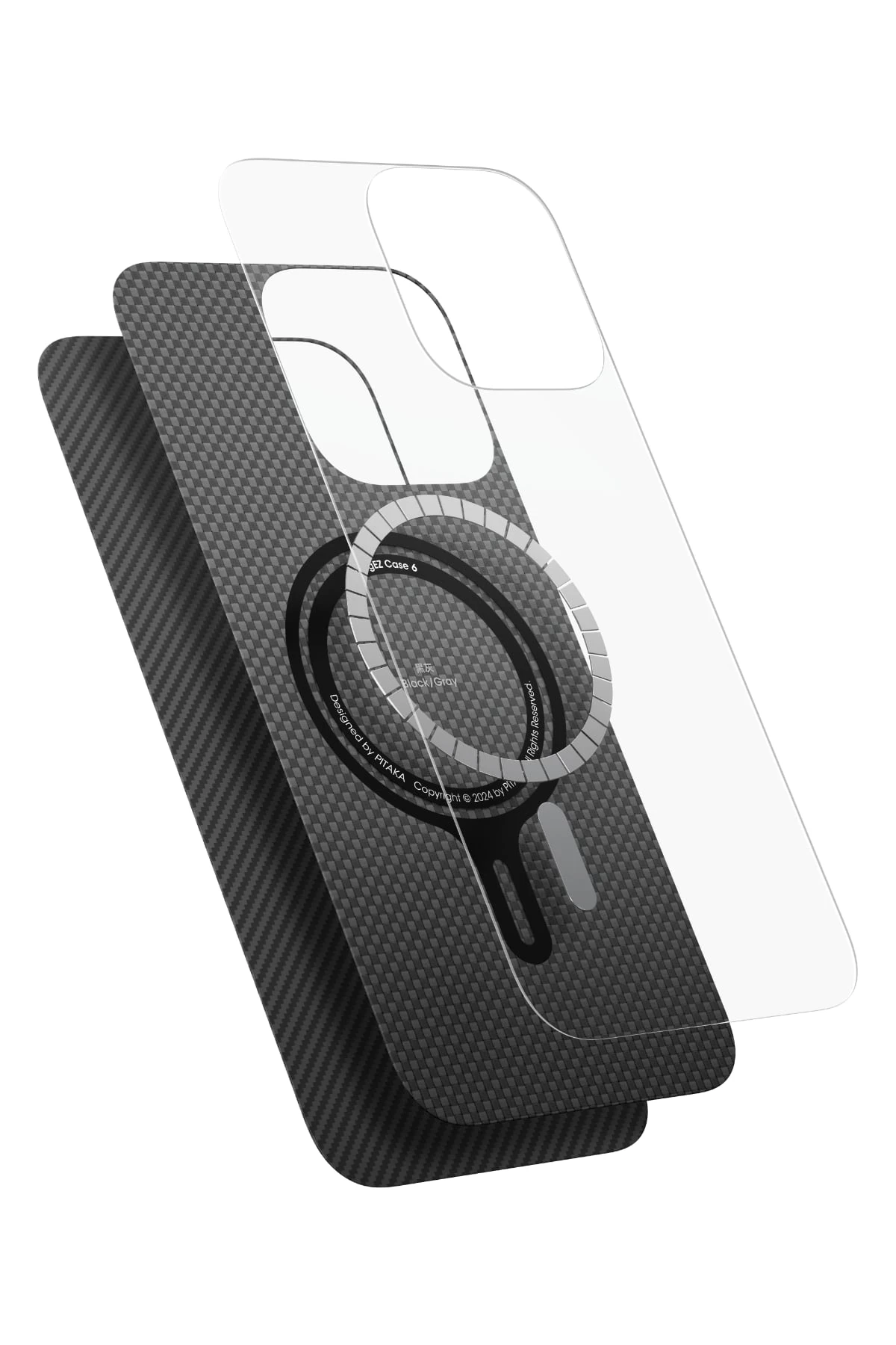 Pitaka Classic Ultra Slim iPhone 16 Pro Max MagSafe Uyumlu Aramid Fiber Kılıf Siyah