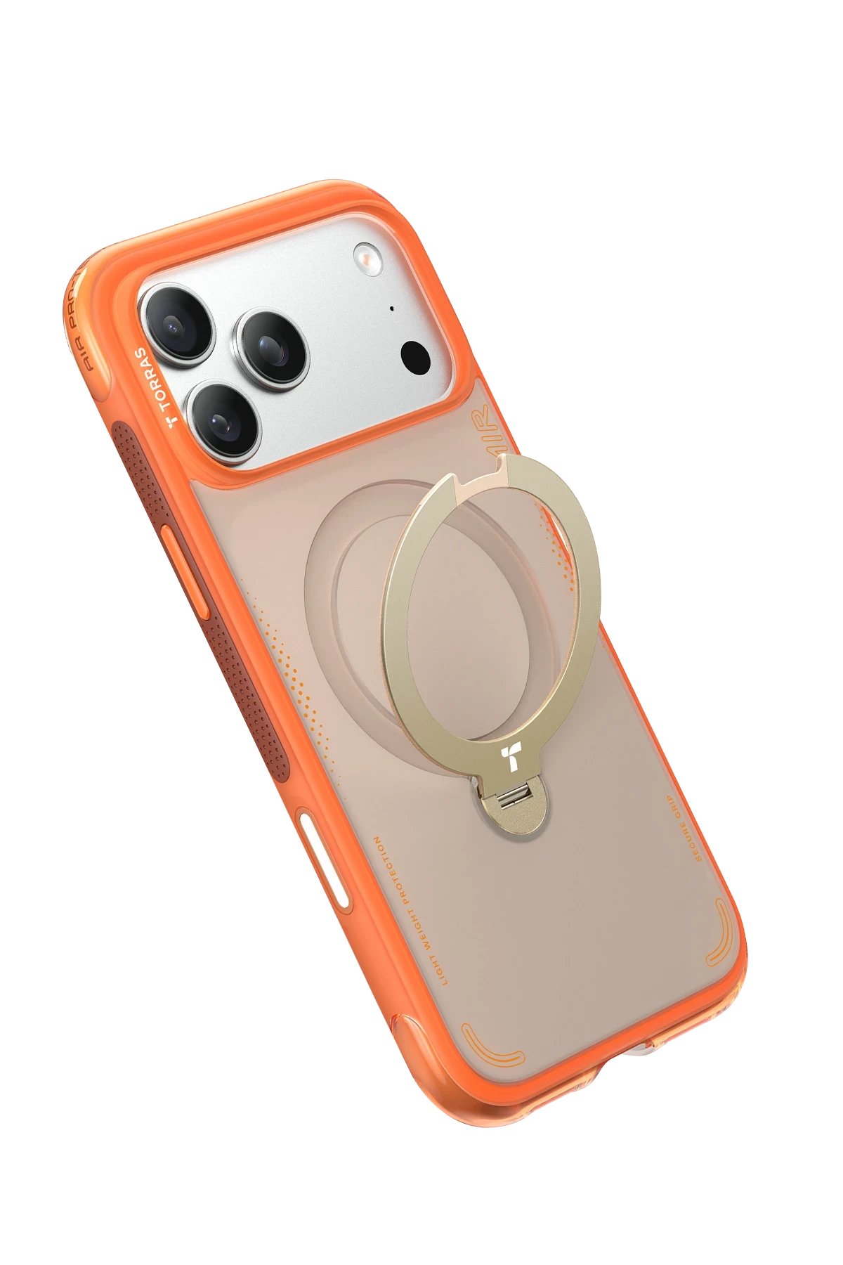 Torras iPhone 17 Pro - Pro Max O Stand Spin Air Serisi Magsafe Kılıf