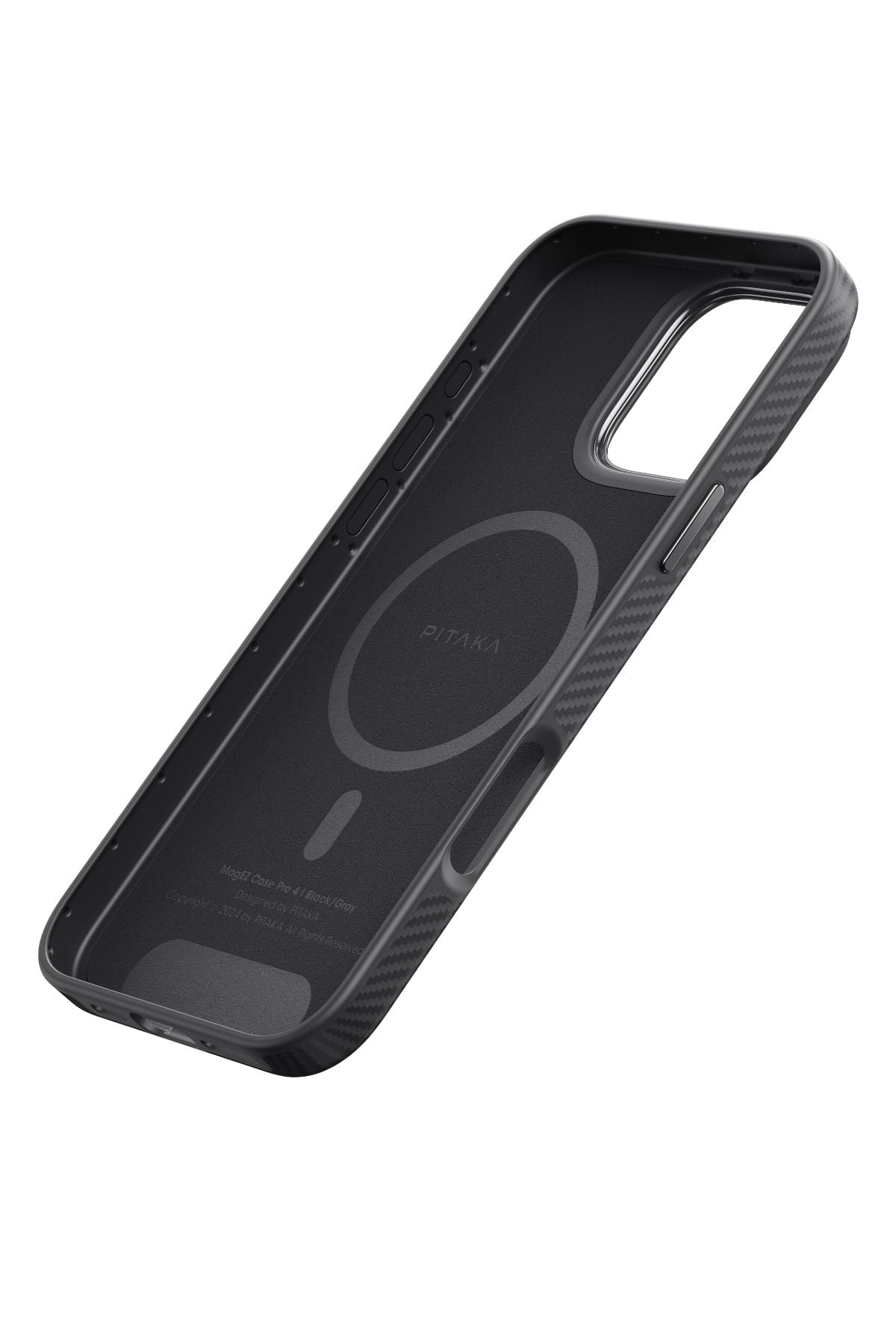 Pitaka Classic Military-Grade iPhone 16 Pro Max MagSafe Uyumlu Aramid Fiber Kılıf Siyah