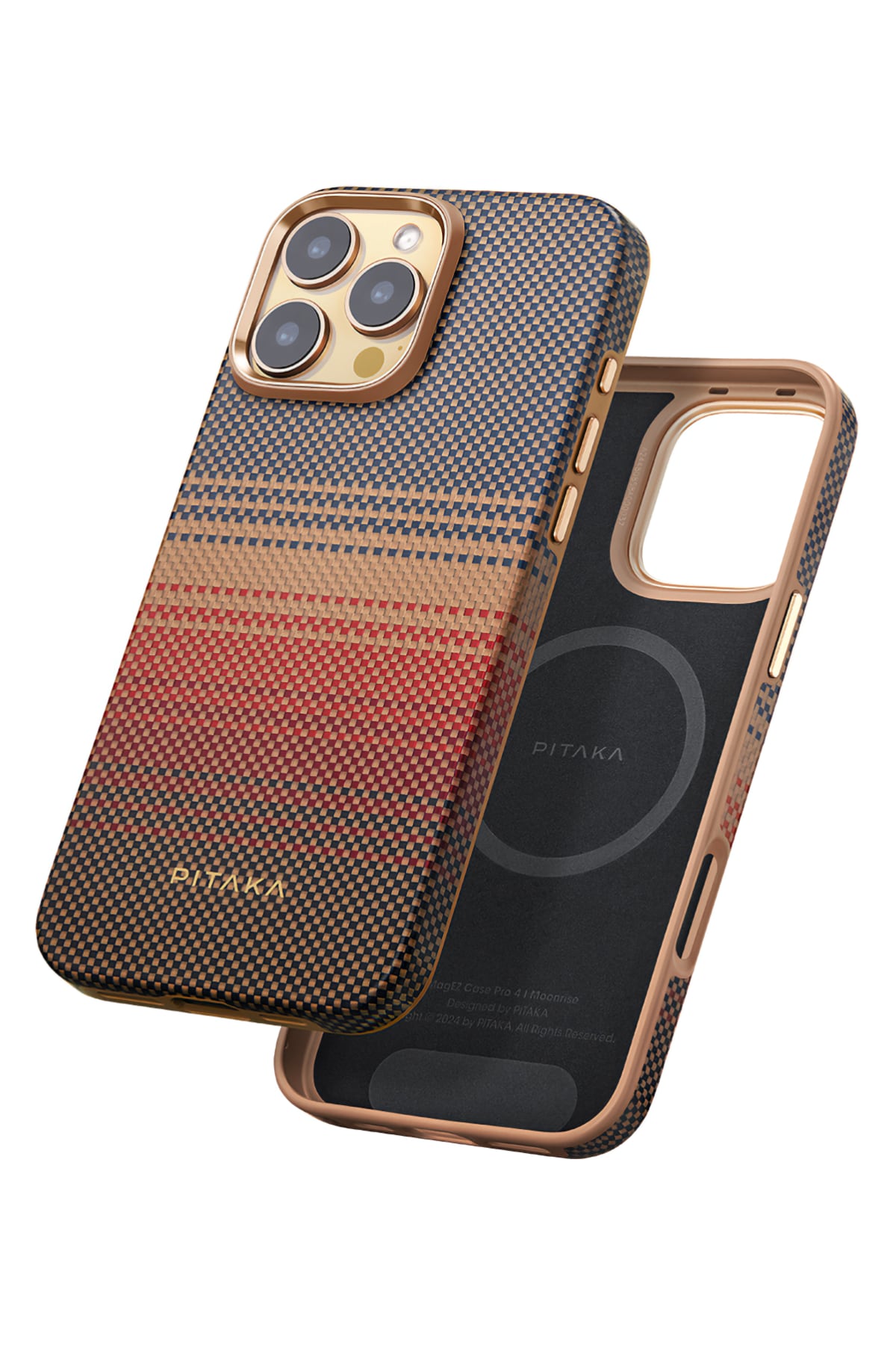 Pitaka Military-Grade iPhone 16 Pro Max MagSafe Uyumlu Aramid Fiber Kılıf Sunset