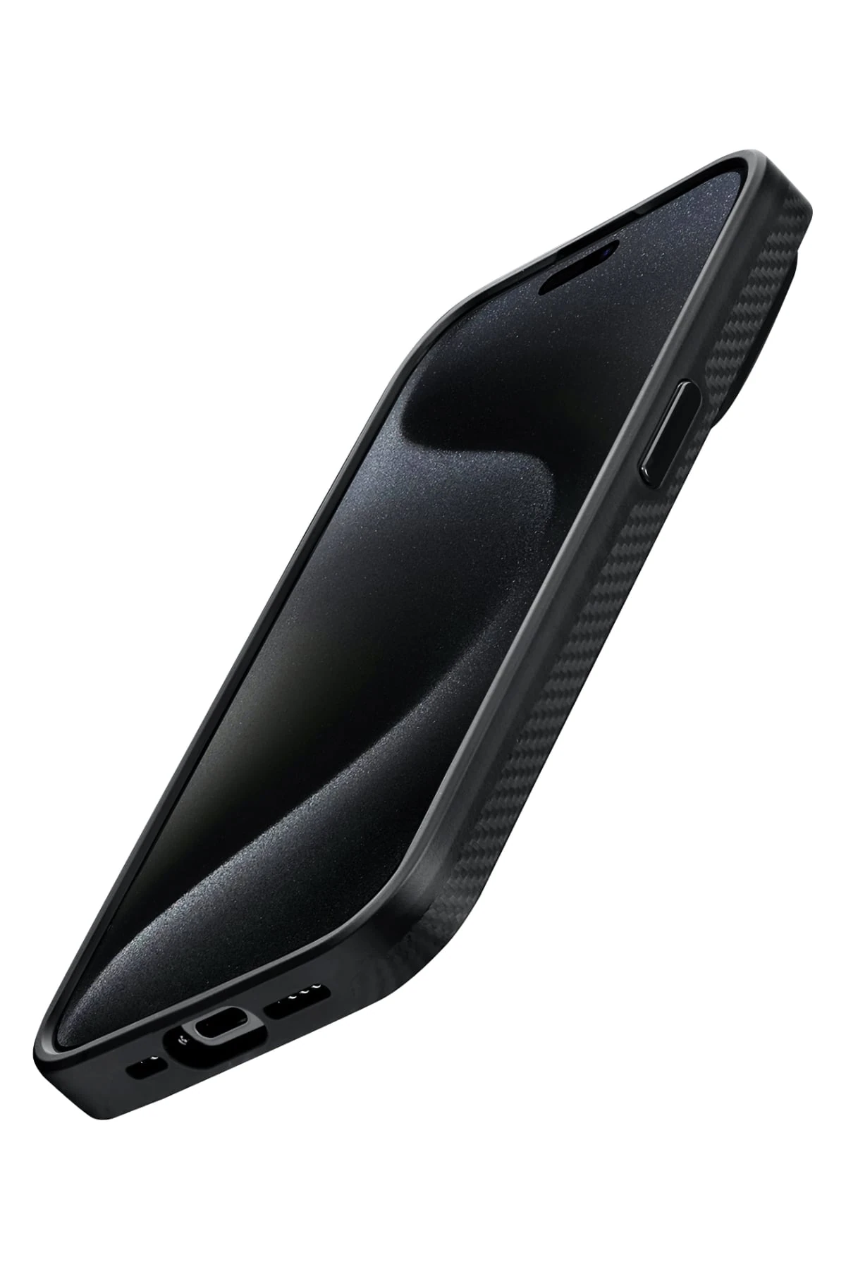 Pitaka Classic Military-Grade iPhone 15 Pro Max MagSafe Uyumlu 600D Aramid Fiber Kılıf Siyah