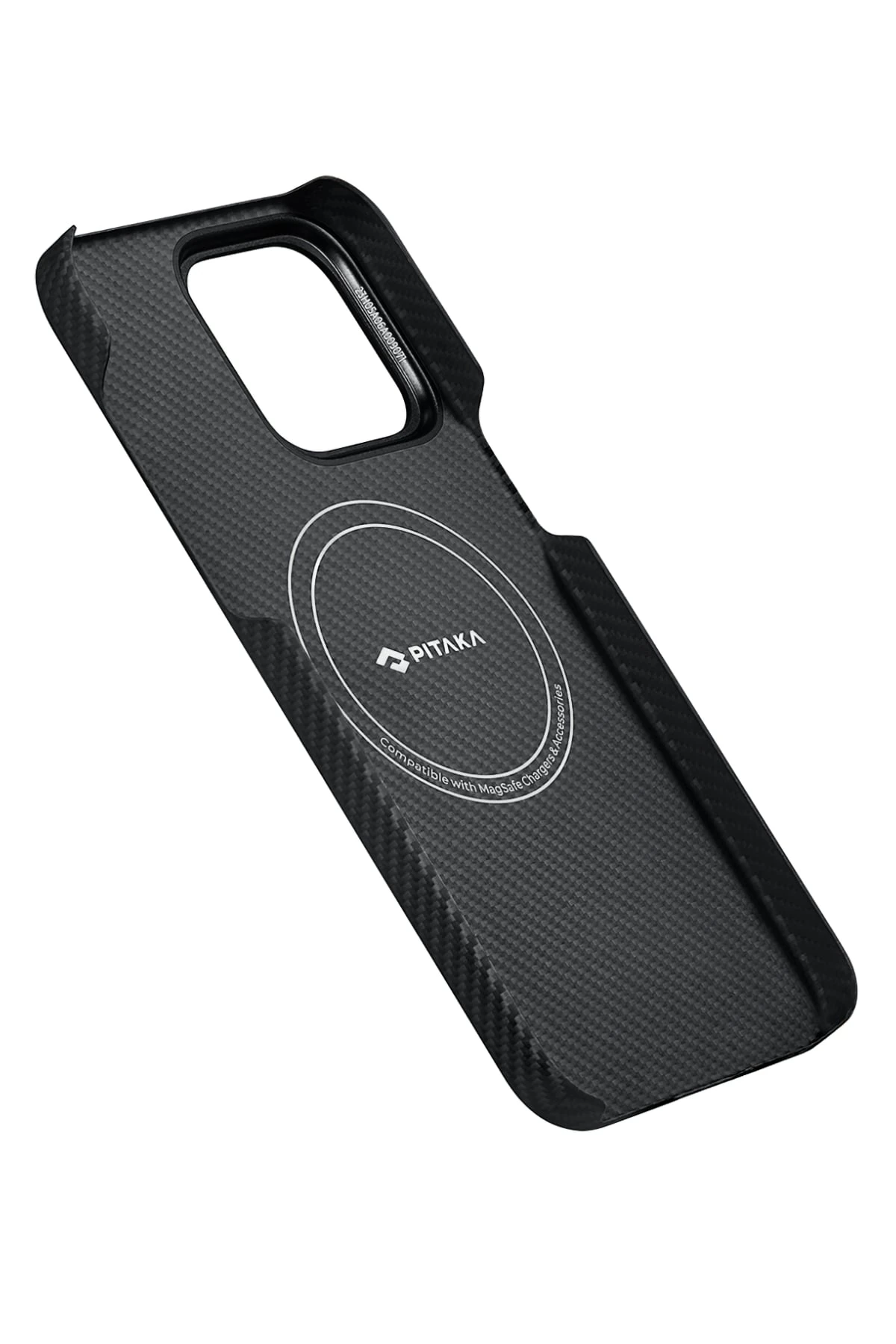 Pitaka Ultra-Slim Classic iPhone 15 Pro MagSafe Uyumlu 600D Aramid Fiber Kılıf Siyah