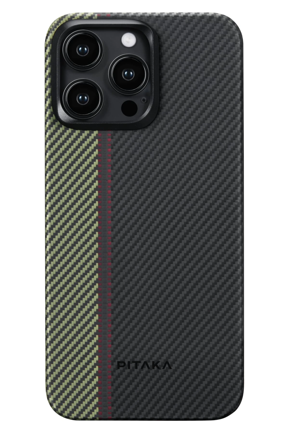 Pitaka Tactile Woven iPhone 15 Pro Max MagSafe Uyumlu 600D Aramid Fiber Kılıf Overture