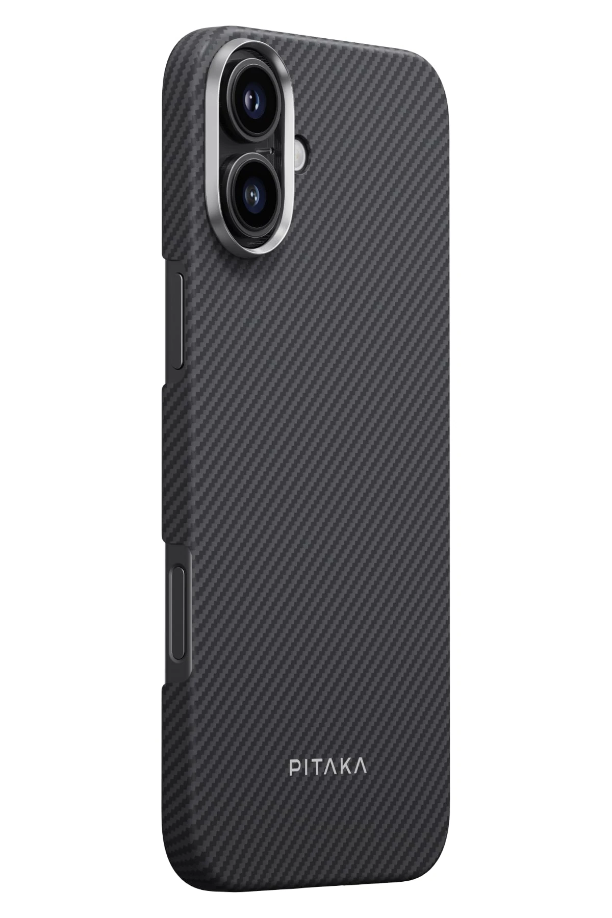 Pitaka Classic Ultra Slim iPhone 16 Plus MagSafe Uyumlu Aramid Fiber Kılıf Siyah