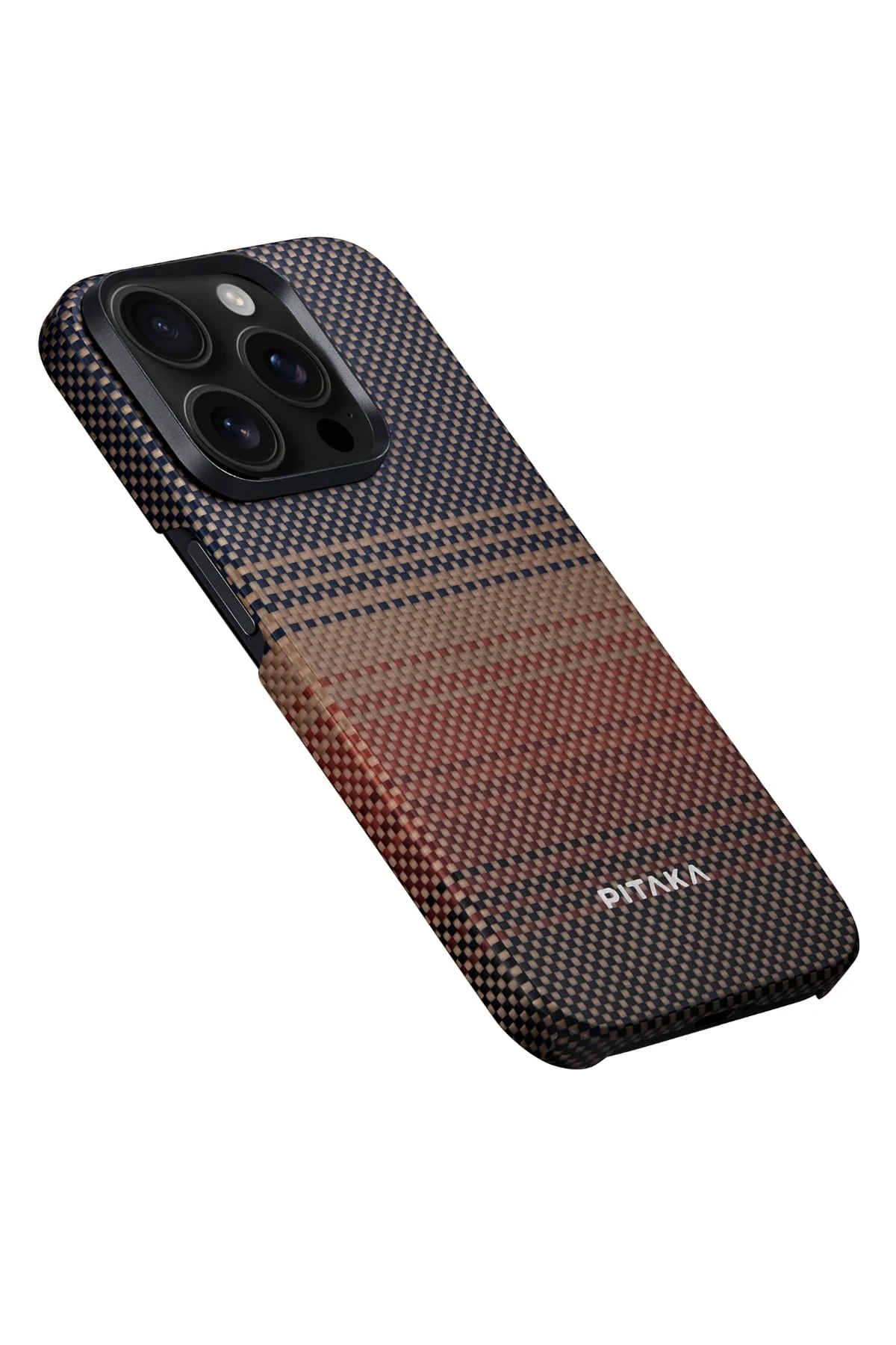 Pitaka Tactile Woven iPhone 15 Pro MagSafe Uyumlu Kılıf Sunset