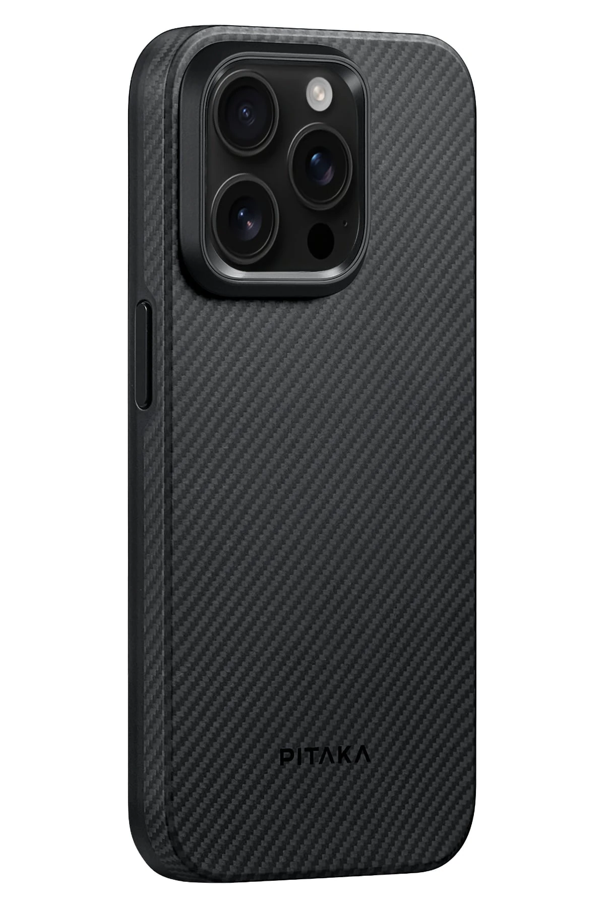 Pitaka Classic Military-Grade iPhone 15 Pro Max MagSafe Uyumlu 600D Aramid Fiber Kılıf Siyah