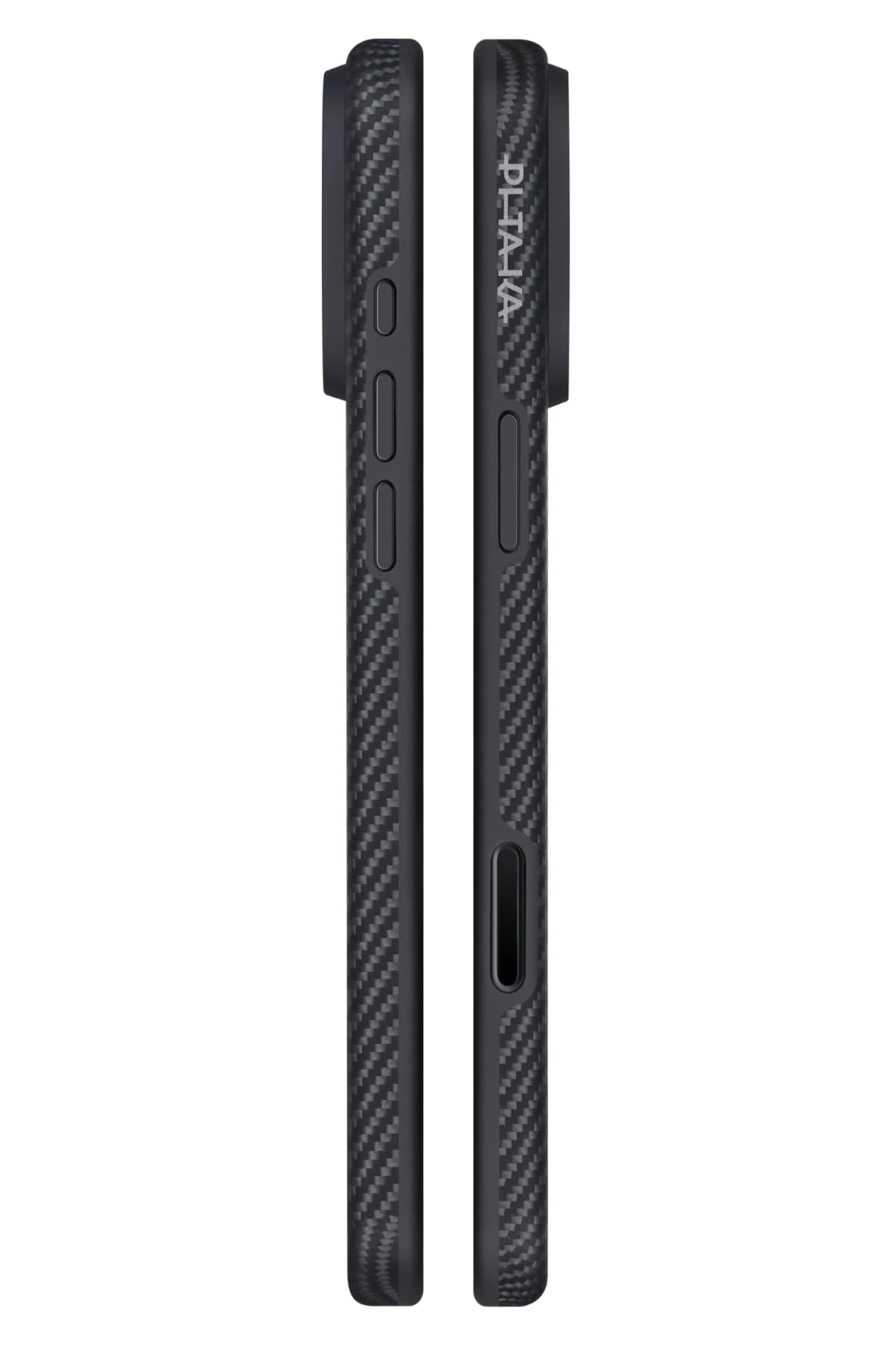 Pitaka Military-Grade iPhone 17 Pro MagSafe Uyumlu Aramid Fiber Kılıf Black Gray