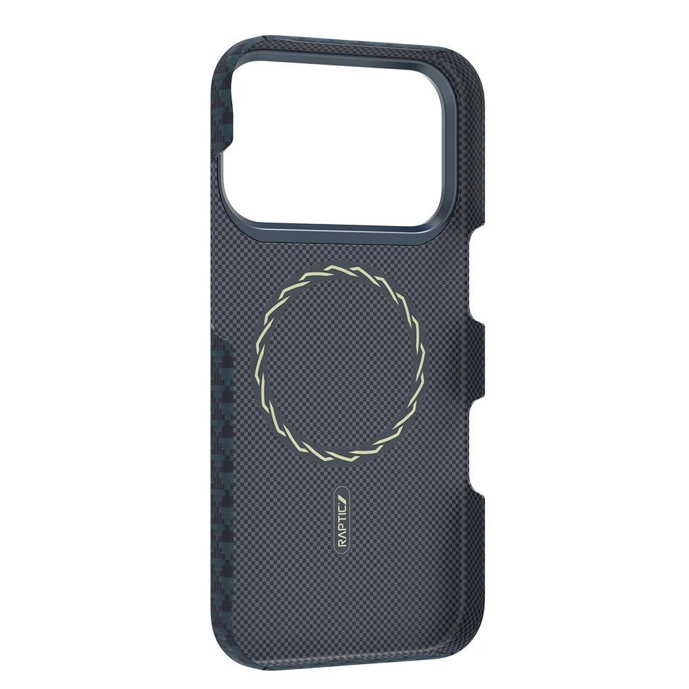 Raptic iPhone 17 Pro M-safe Şarj Özellikli Aramid Skin Origin Serisi Kılıf