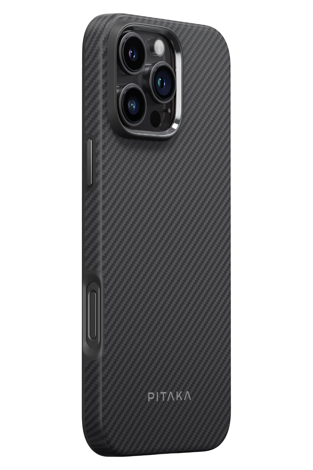 Pitaka Classic Military-Grade iPhone 16 Pro Max MagSafe Uyumlu Aramid Fiber Kılıf Siyah