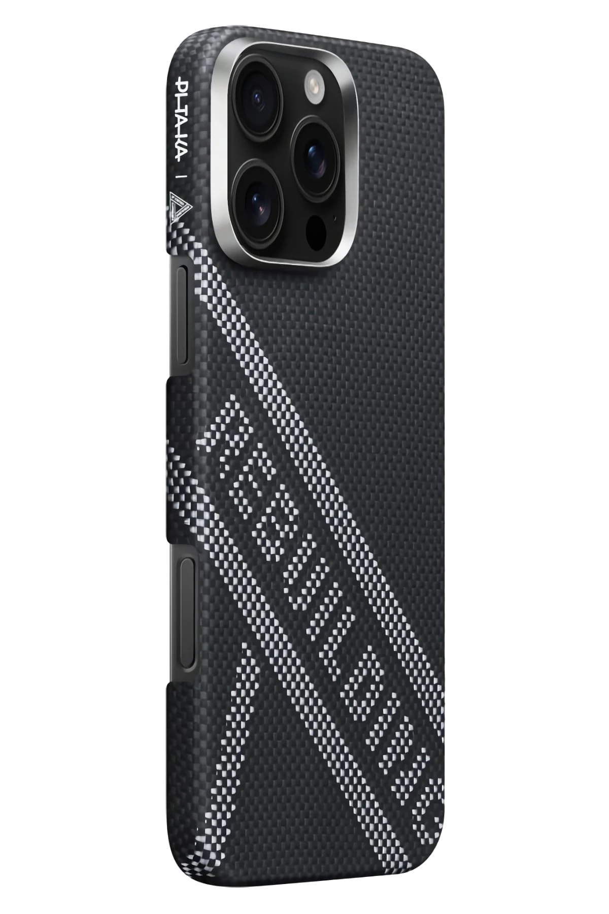 Pitaka Rebuilding iPhone 16 Pro Max MagSafe Uyumlu Aramid Fiber Kılıf Siyah