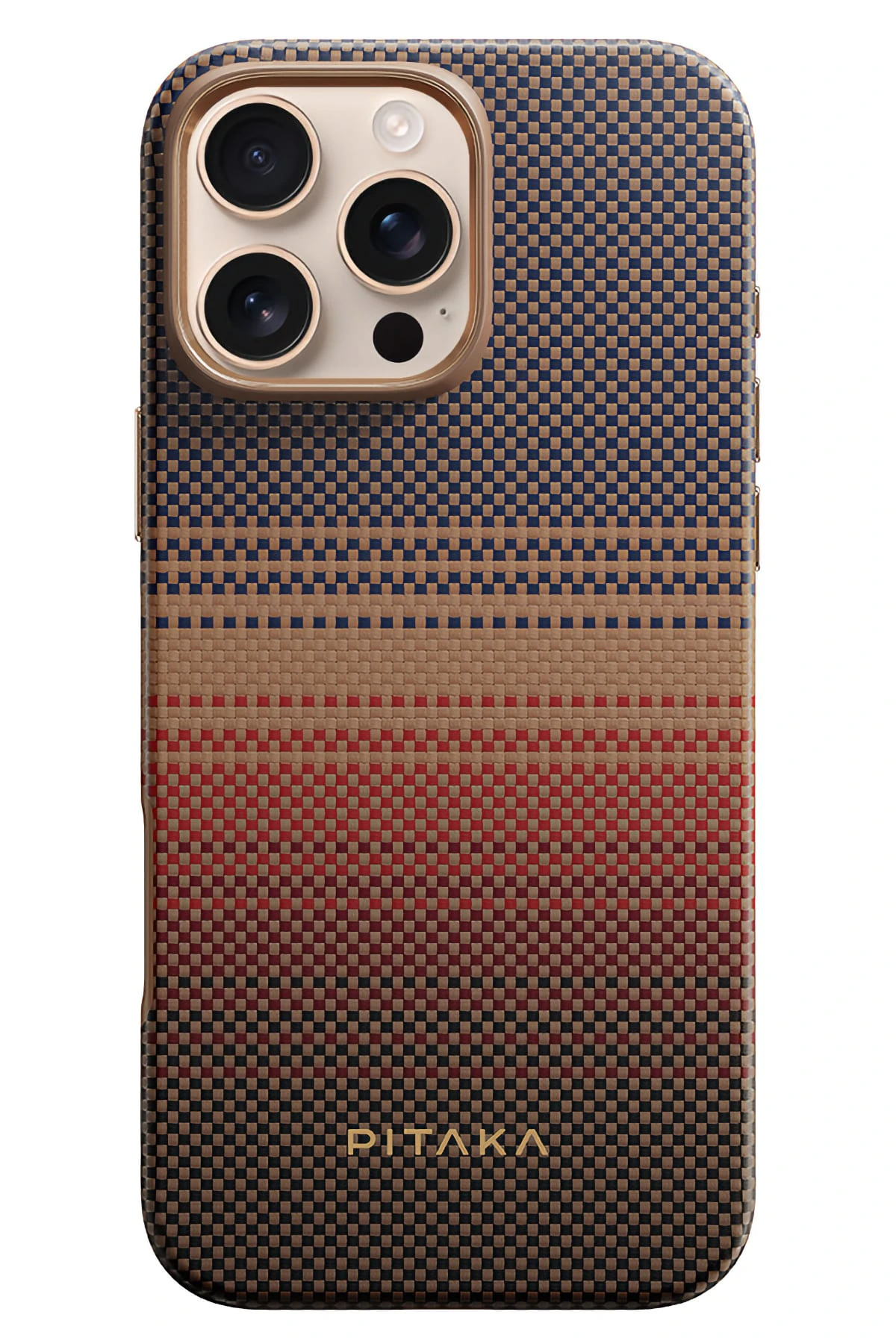 Pitaka Military-Grade iPhone 16 Pro MagSafe Uyumlu Aramid Fiber Kılıf Sunset