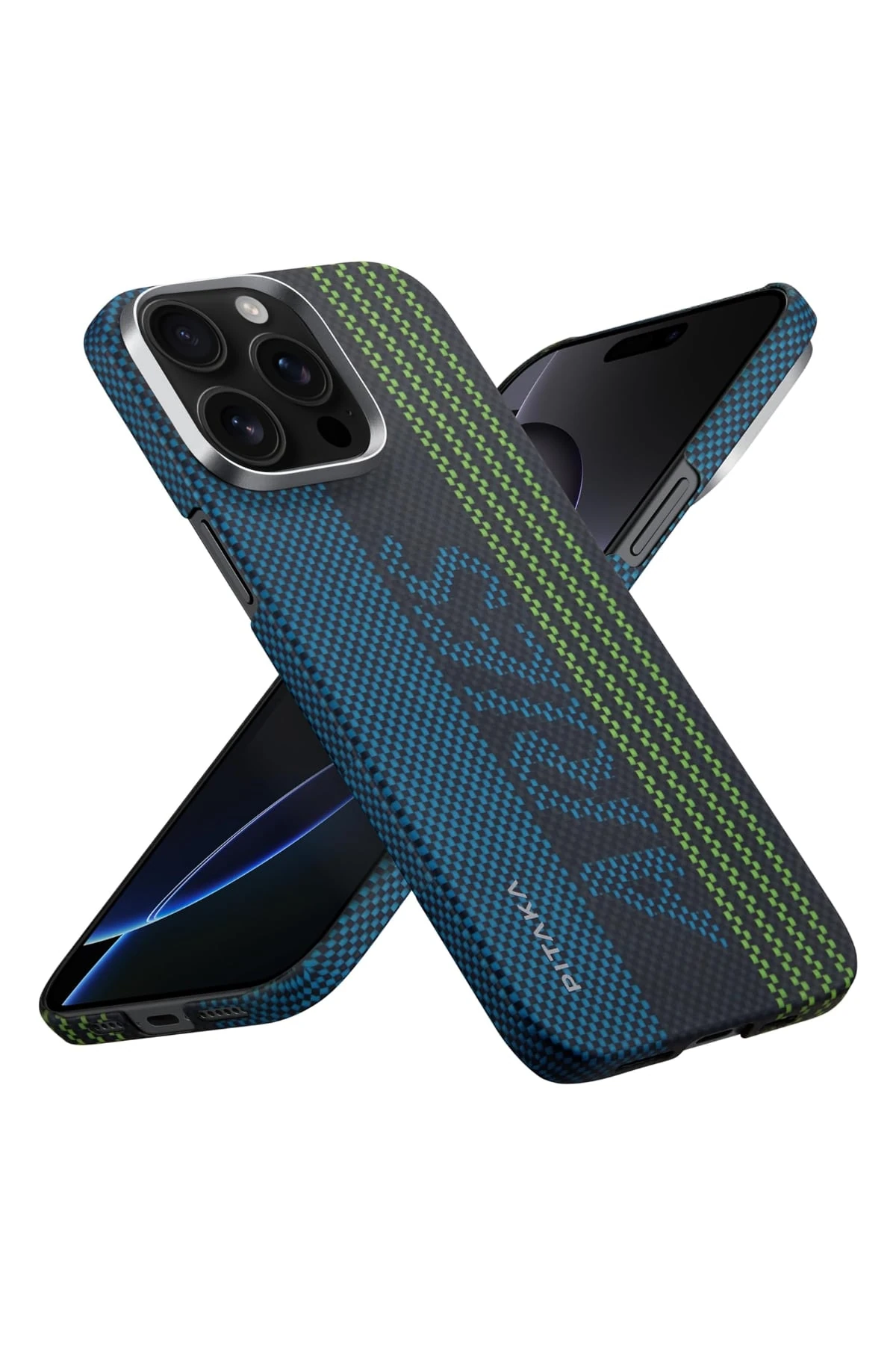 Pitaka Tactile Woven iPhone 15 Pro MagSafe Uyumlu Kılıf Credit Card