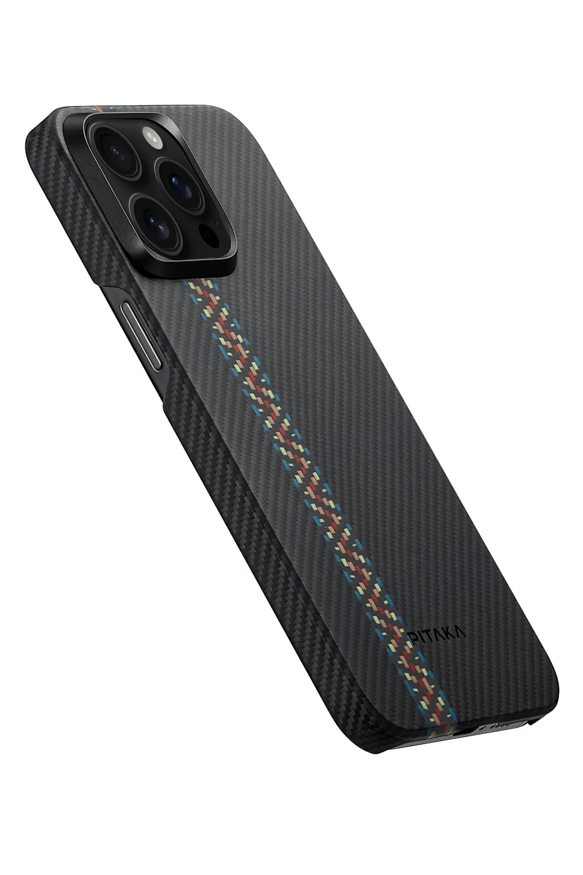 Pitaka Tactile Woven iPhone 15 Pro Max MagSafe Uyumlu 600D Aramid Fiber Kılıf Rhapsody