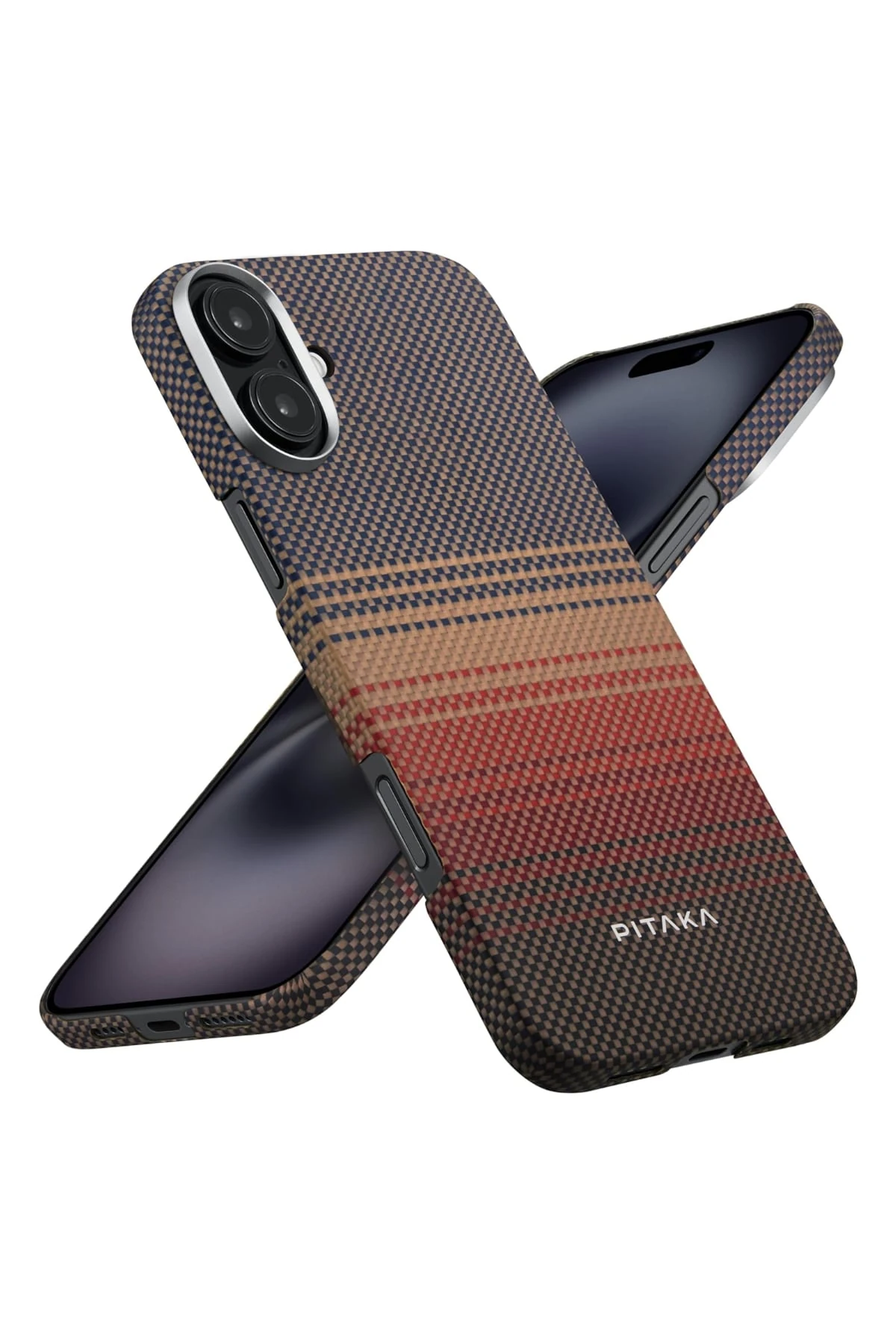 Pitaka Tactile Woven iPhone 16 Plus MagSafe Uyumlu Kılıf Sunset