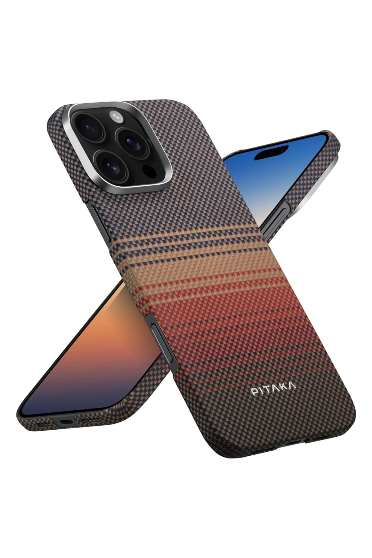 Pitaka Tactile Woven iPhone 16 Pro MagSafe Uyumlu Kılıf Sunset