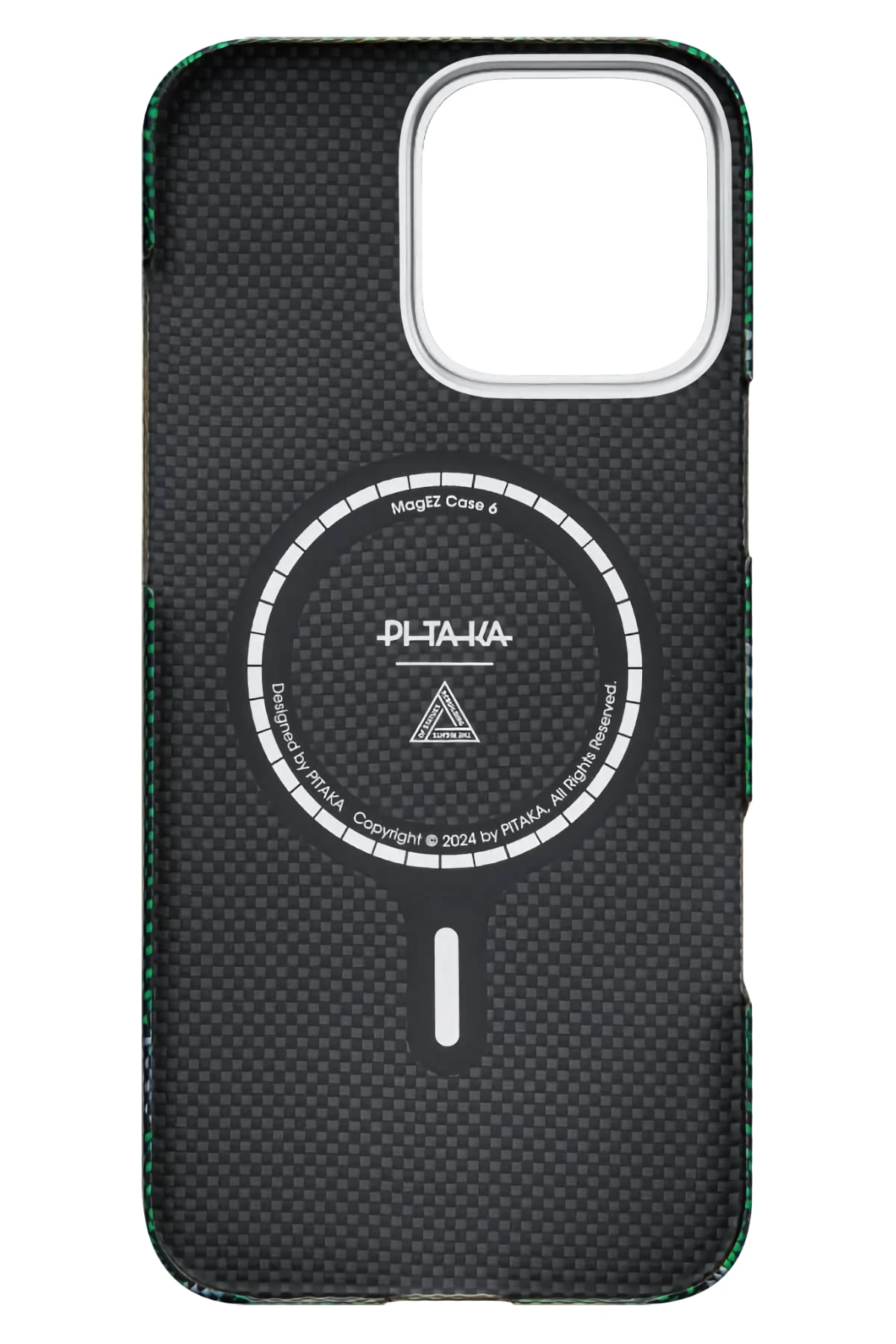Pitaka Rebuilding iPhone 16 Pro MagSafe Uyumlu Aramid Fiber Kılıf Yeşil