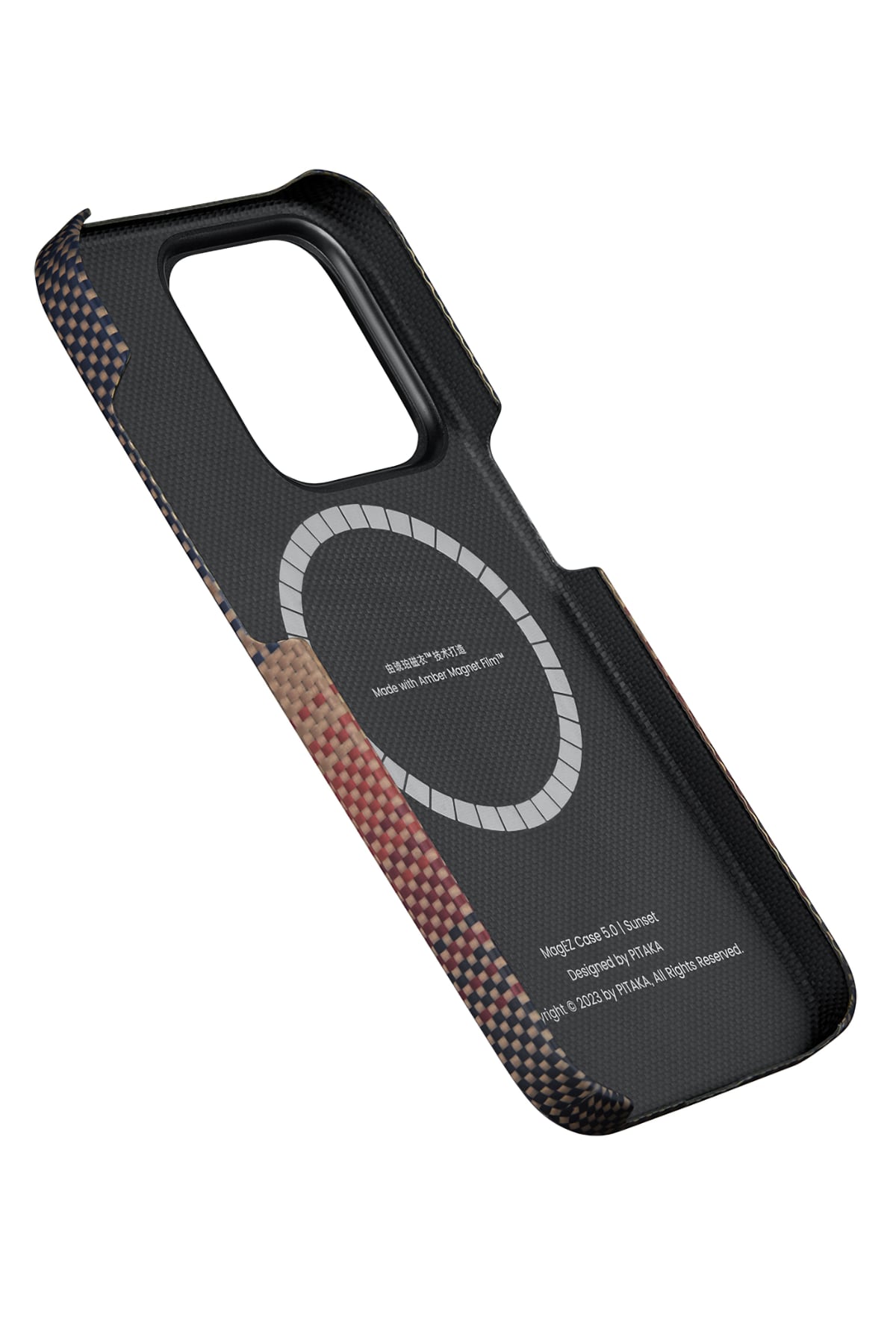 Pitaka Tactile Woven iPhone 15 Pro Max MagSafe Uyumlu Kılıf Sunset