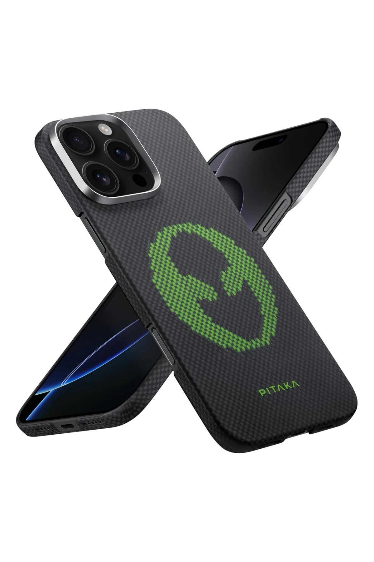 Pitaka Tactile Woven iPhone 16 Pro MagSafe Uyumlu Kılıf Alien