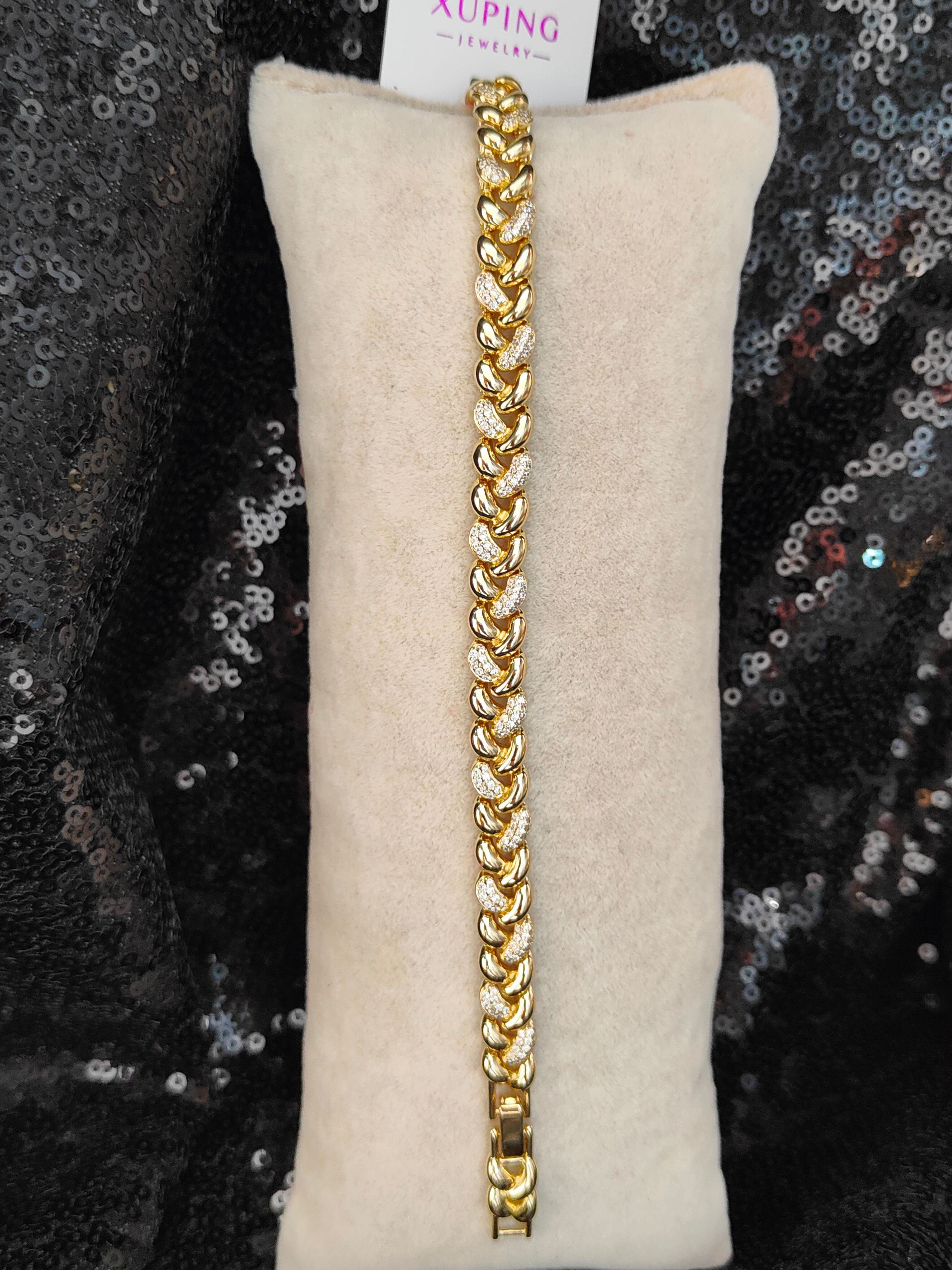 Vip Seri Xuping Bileklik - Gold - 9