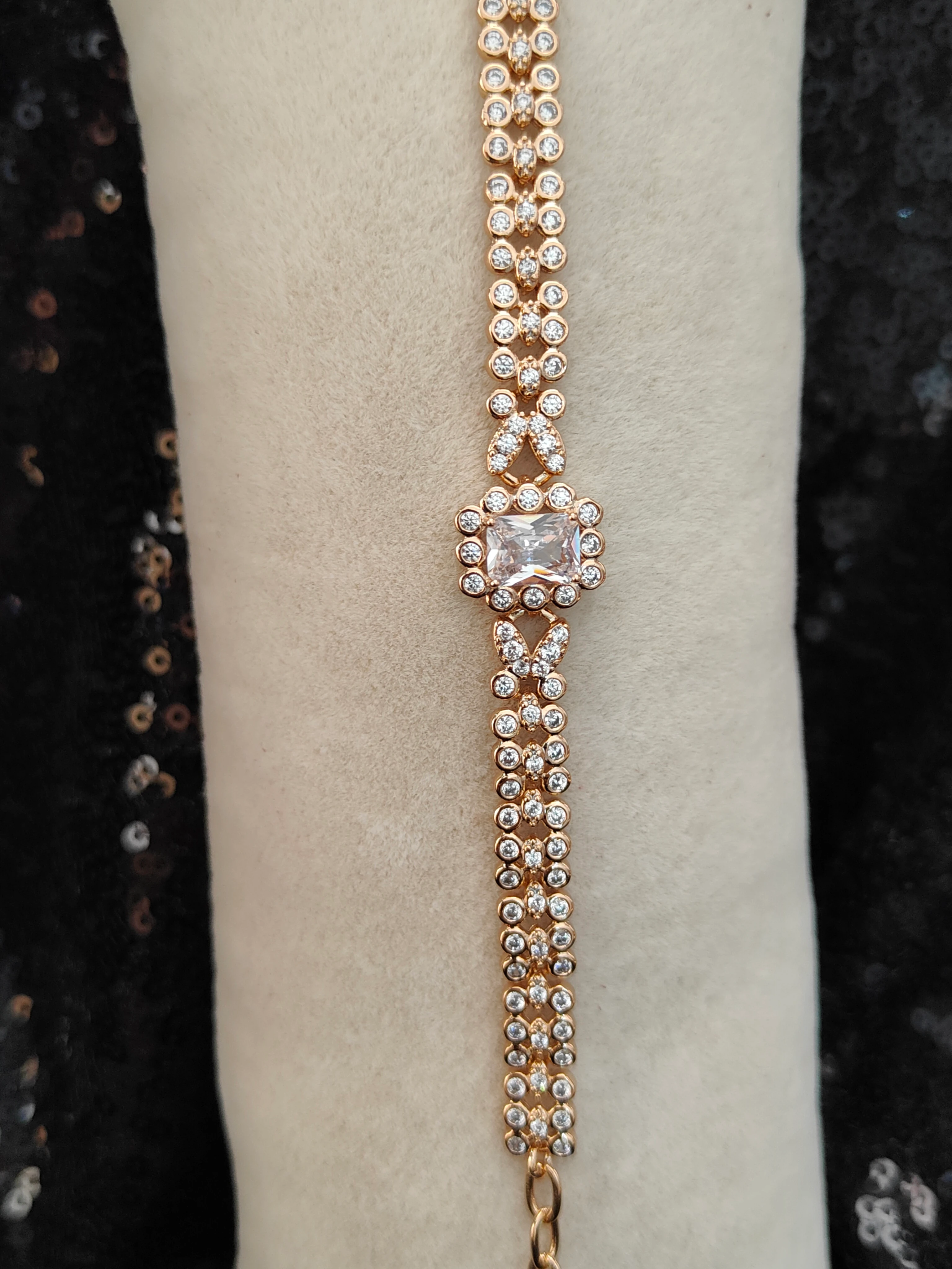 Vip Seri Xuping Bileklik - Rose Gold