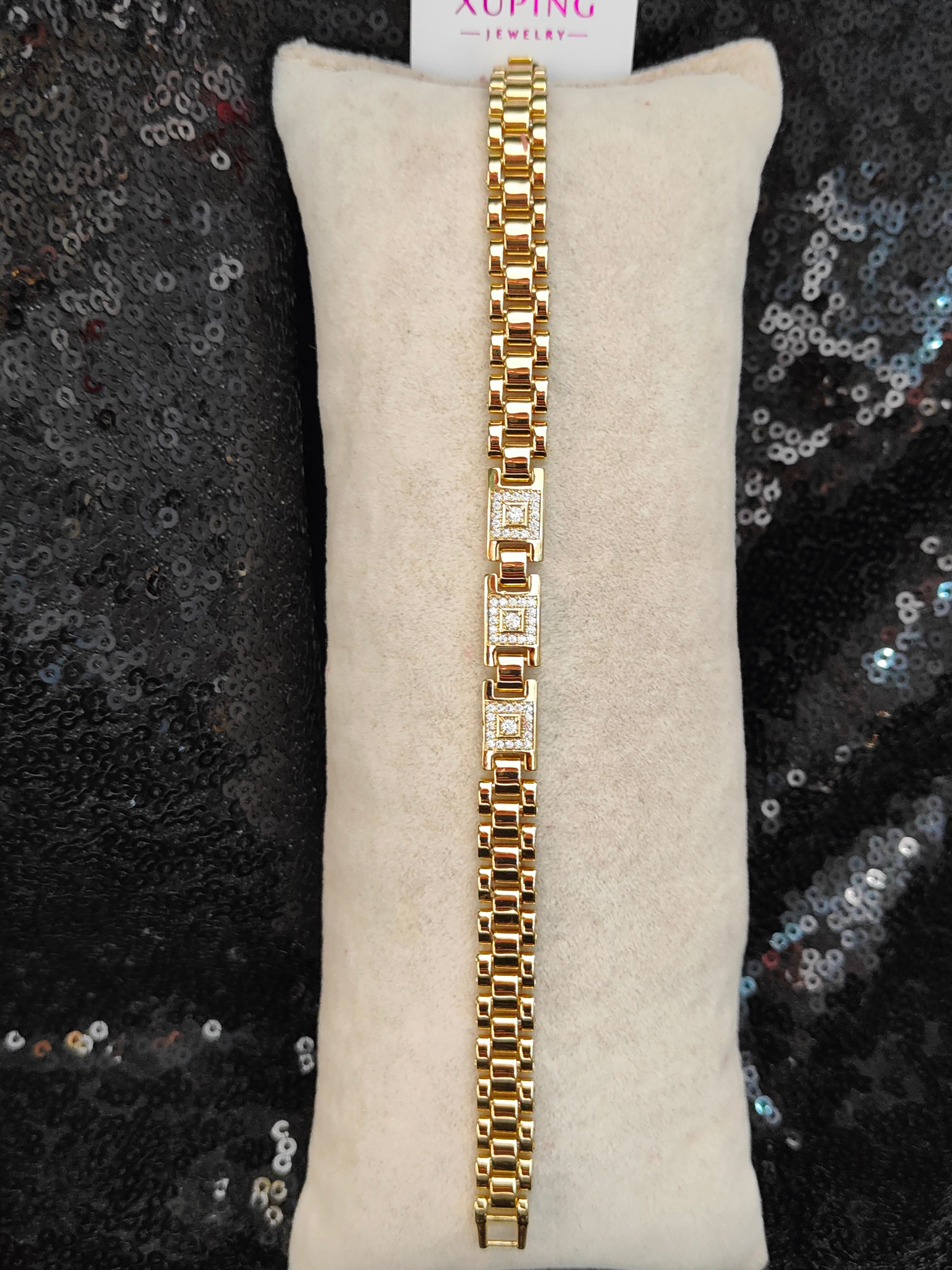 Vip Seri Xuping Bileklik - Gold - 4