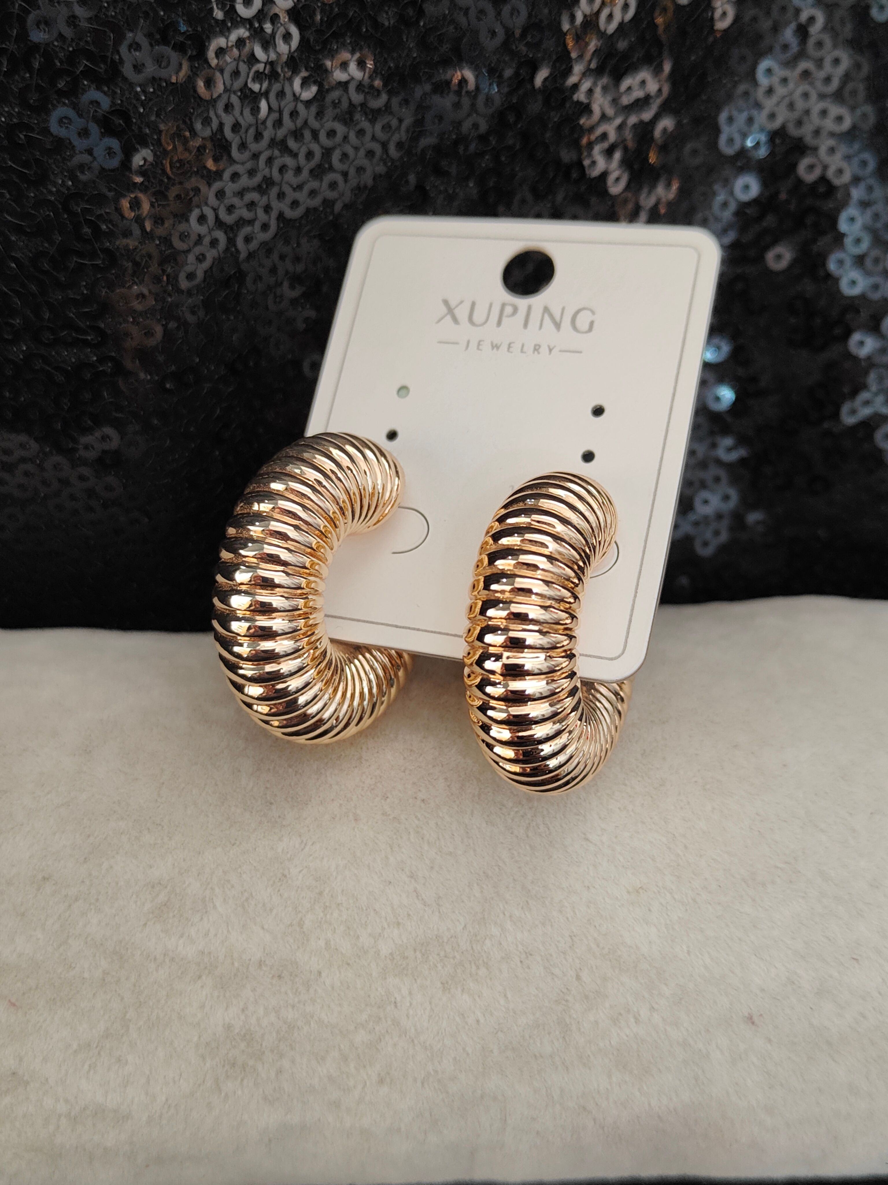 Vip Seri Xuping Halka Küpe - Rose Gold