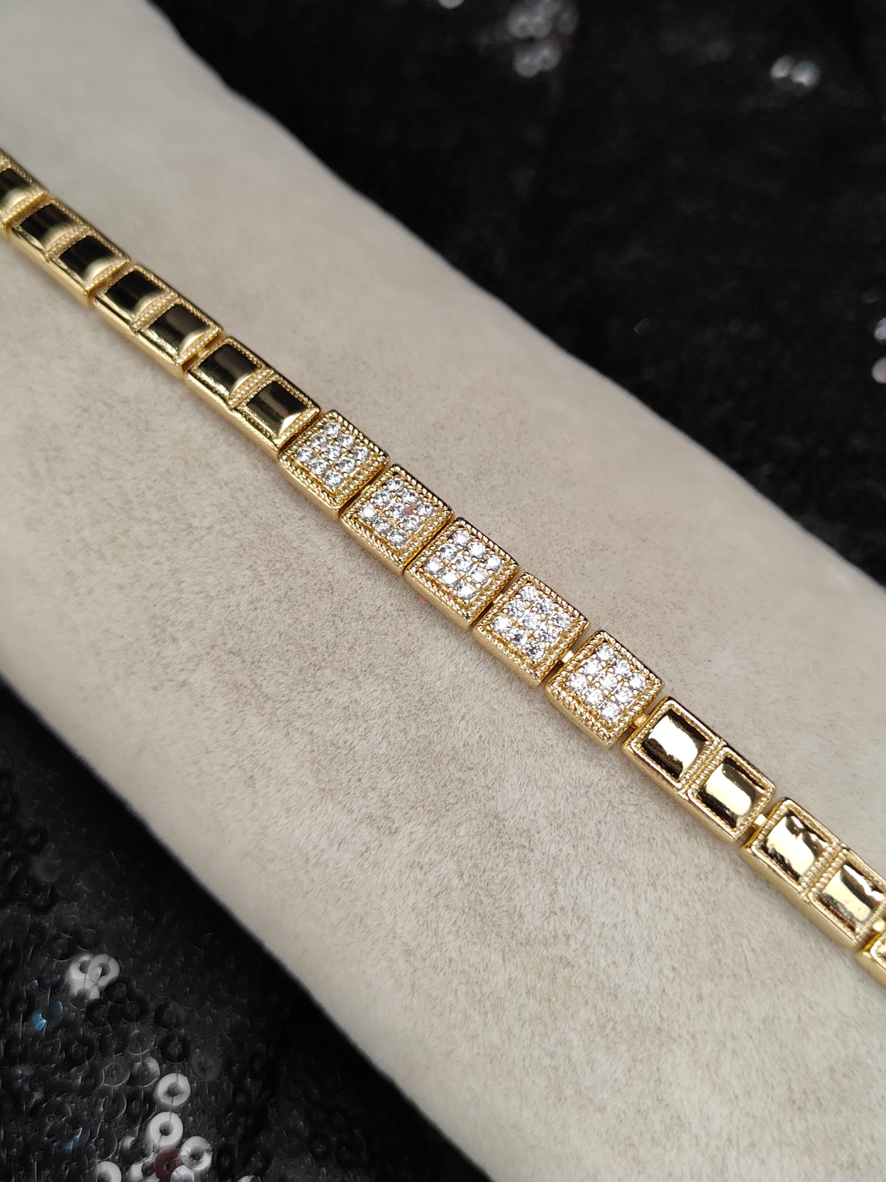 Vip Seri Xuping Bileklik - Gold - 8