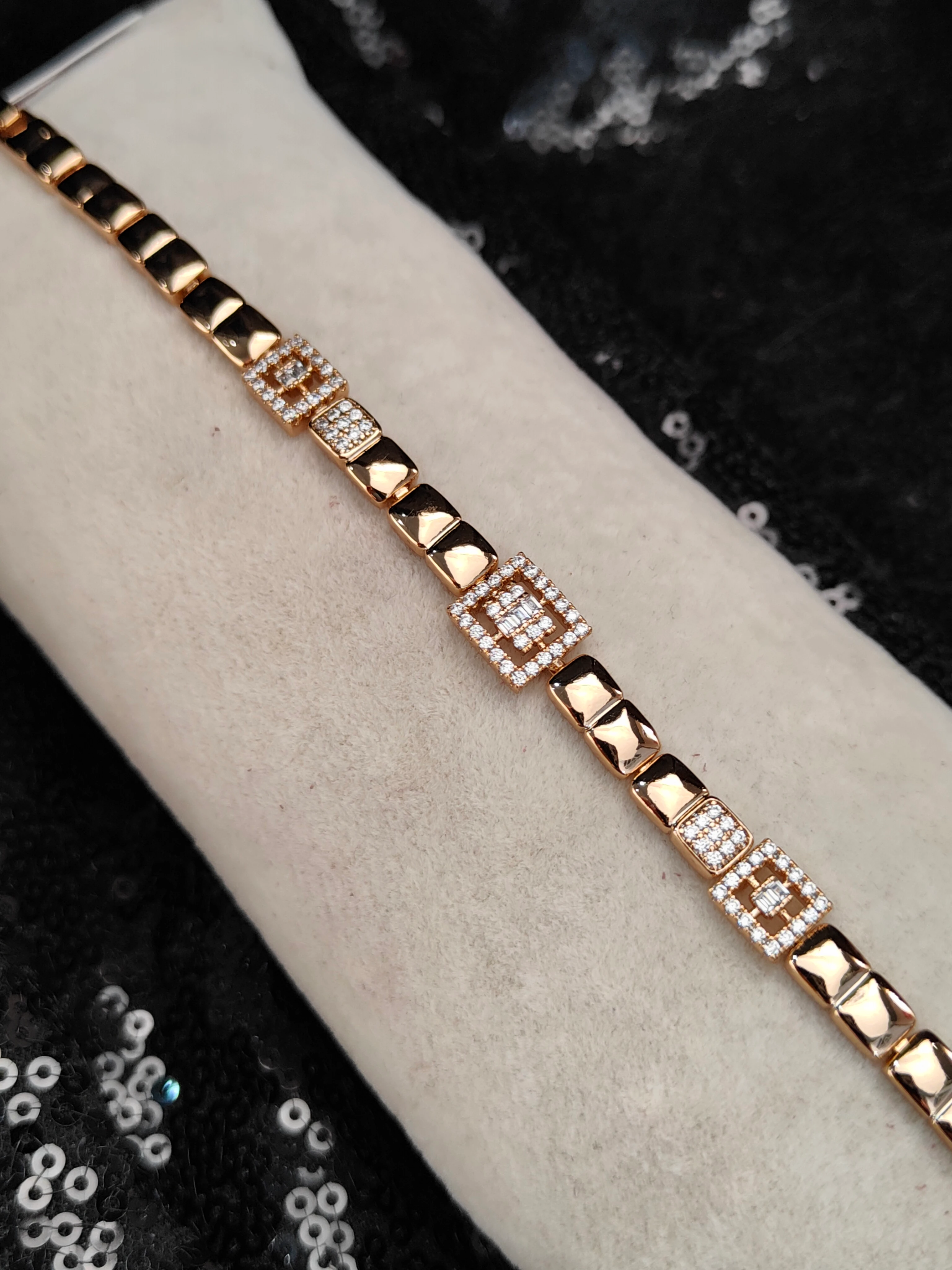 Vip Seri Xuping Bileklik - Rose Gold