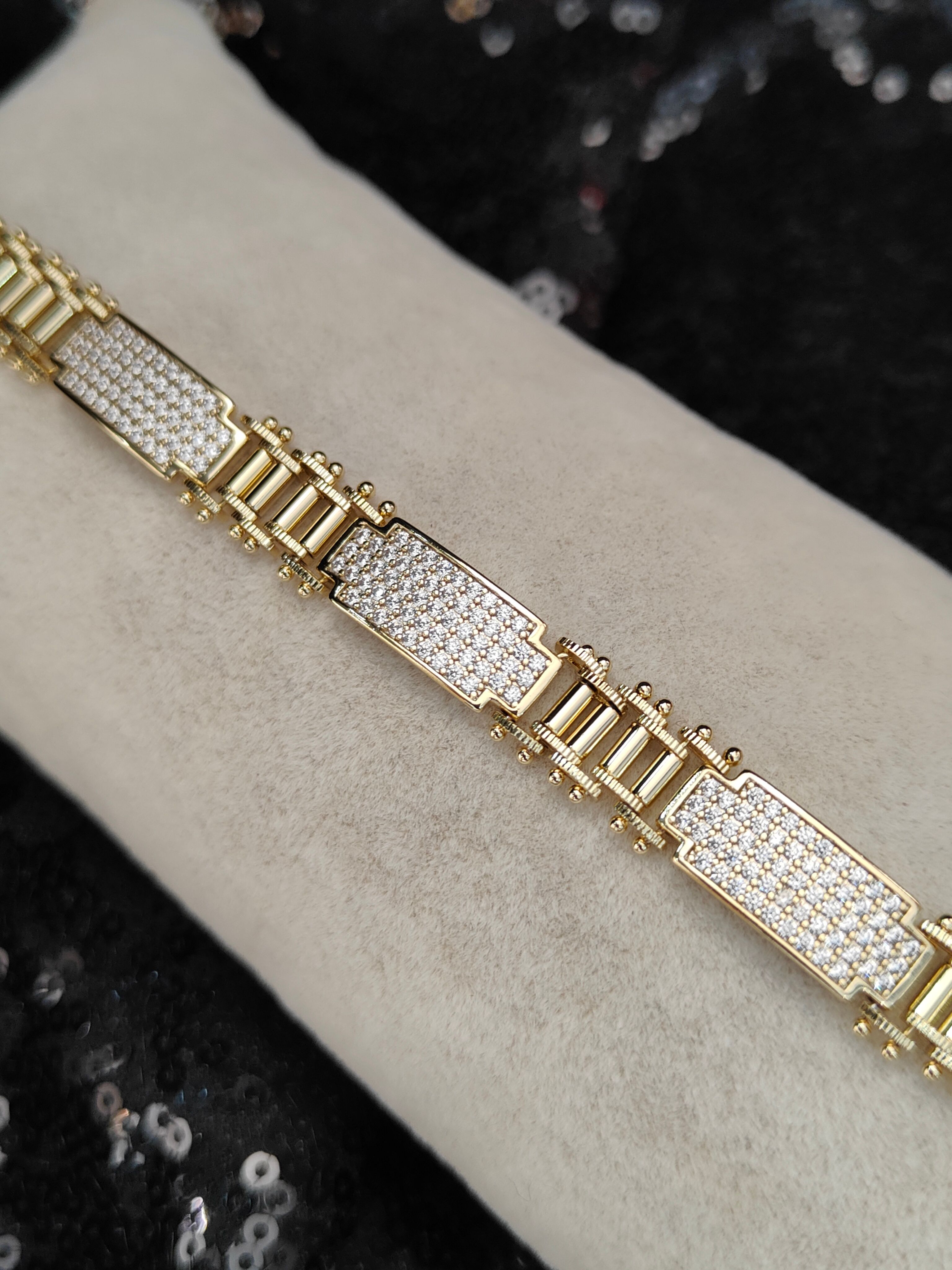 Vip Seri Xuping Bileklik - Gold - 8