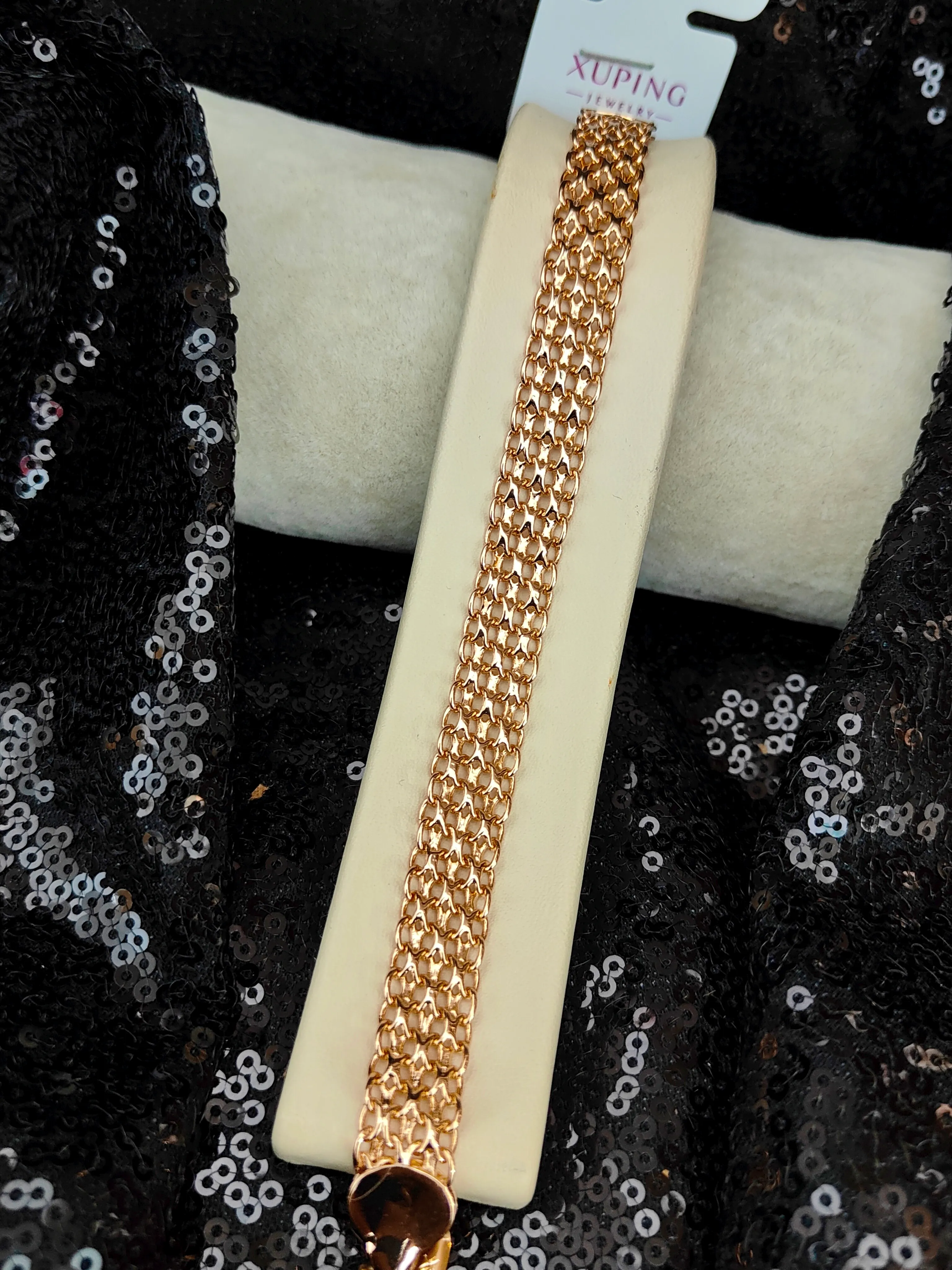 Xuping Vip Seri 18K Rose Gold Renk Bileklik - 5