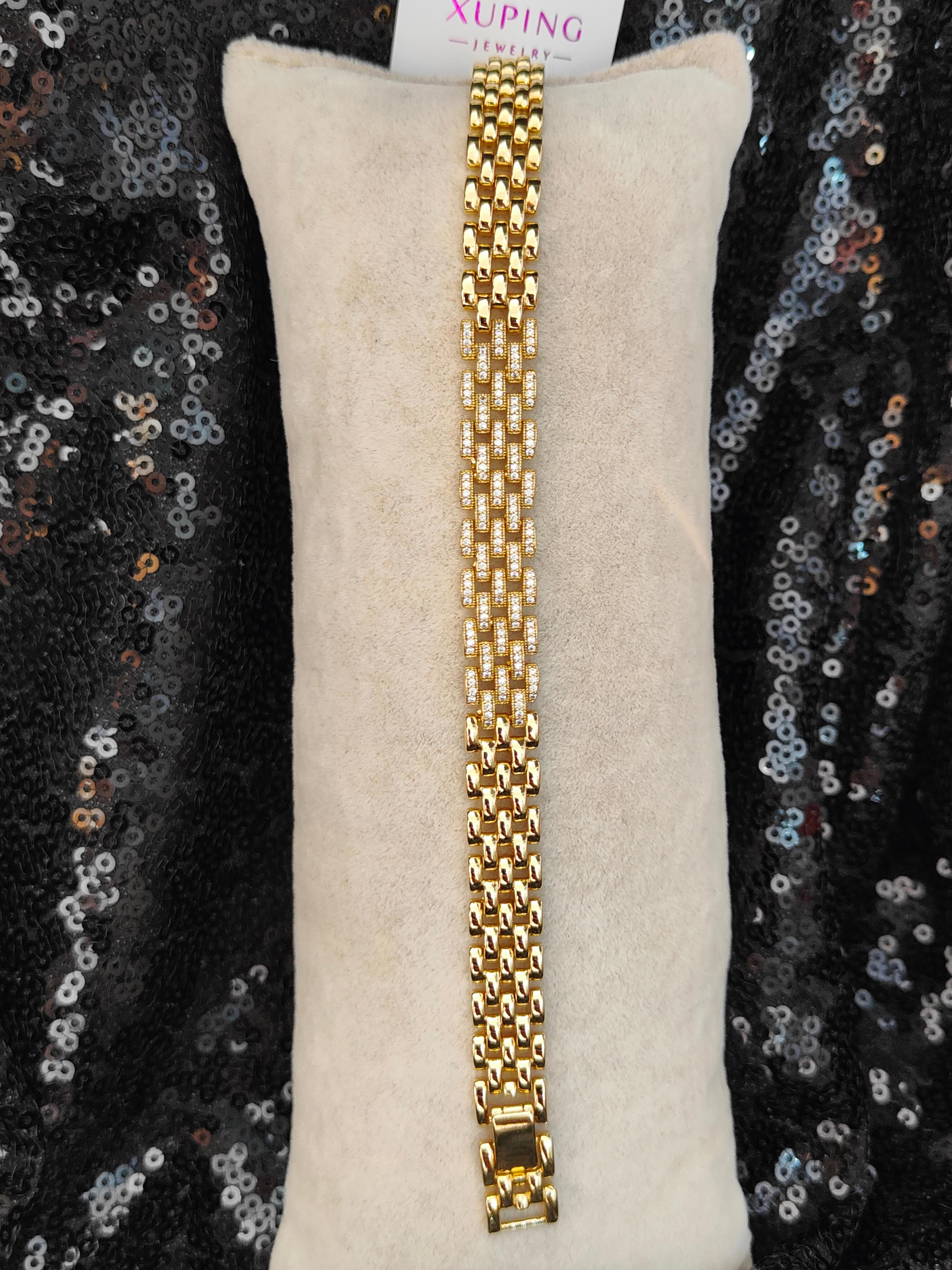 Vip Seri Xuping Bileklik - Gold - 9