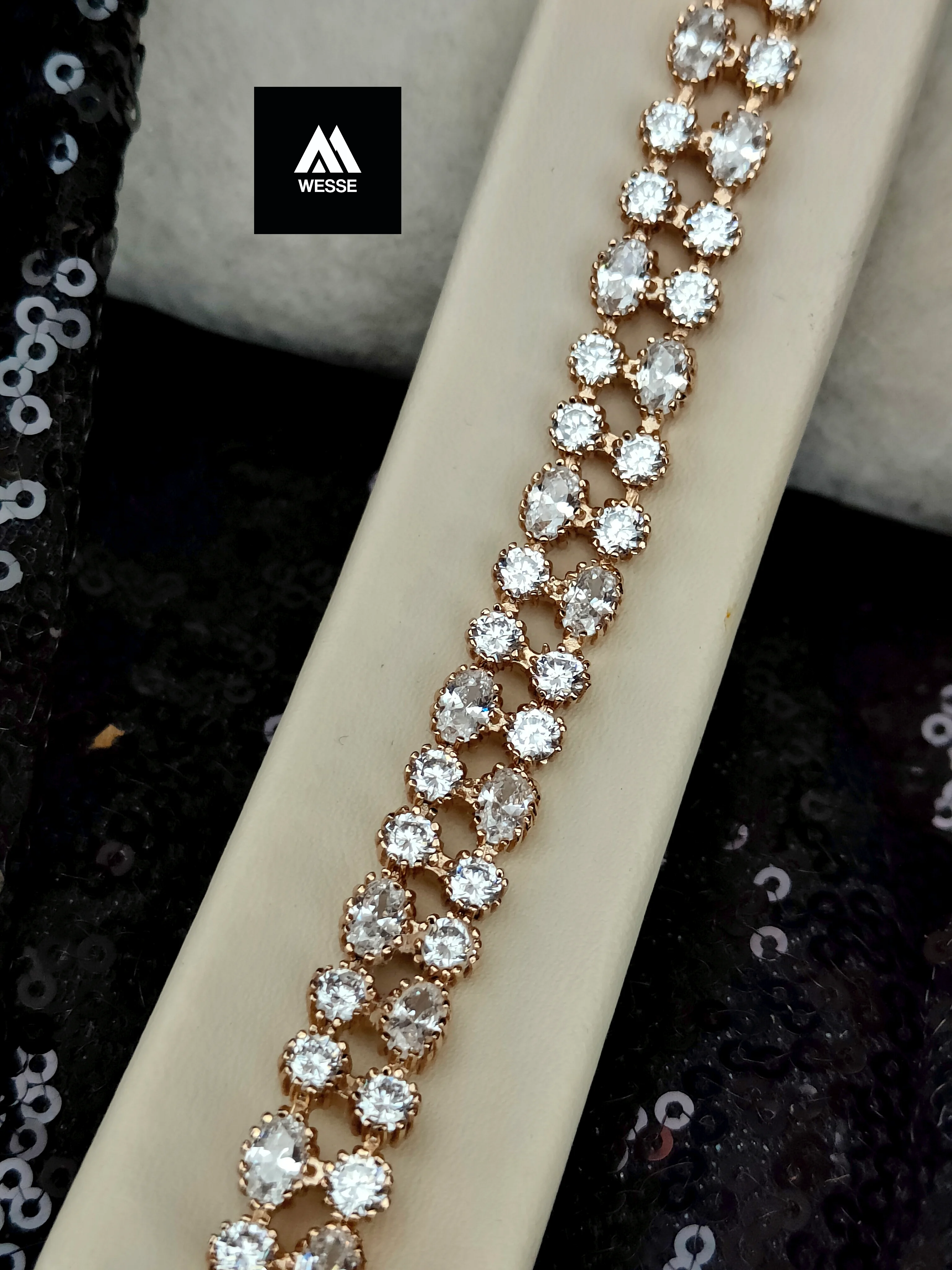 Xuping Vip Seri 18K Rose Gold Renk Bileklik