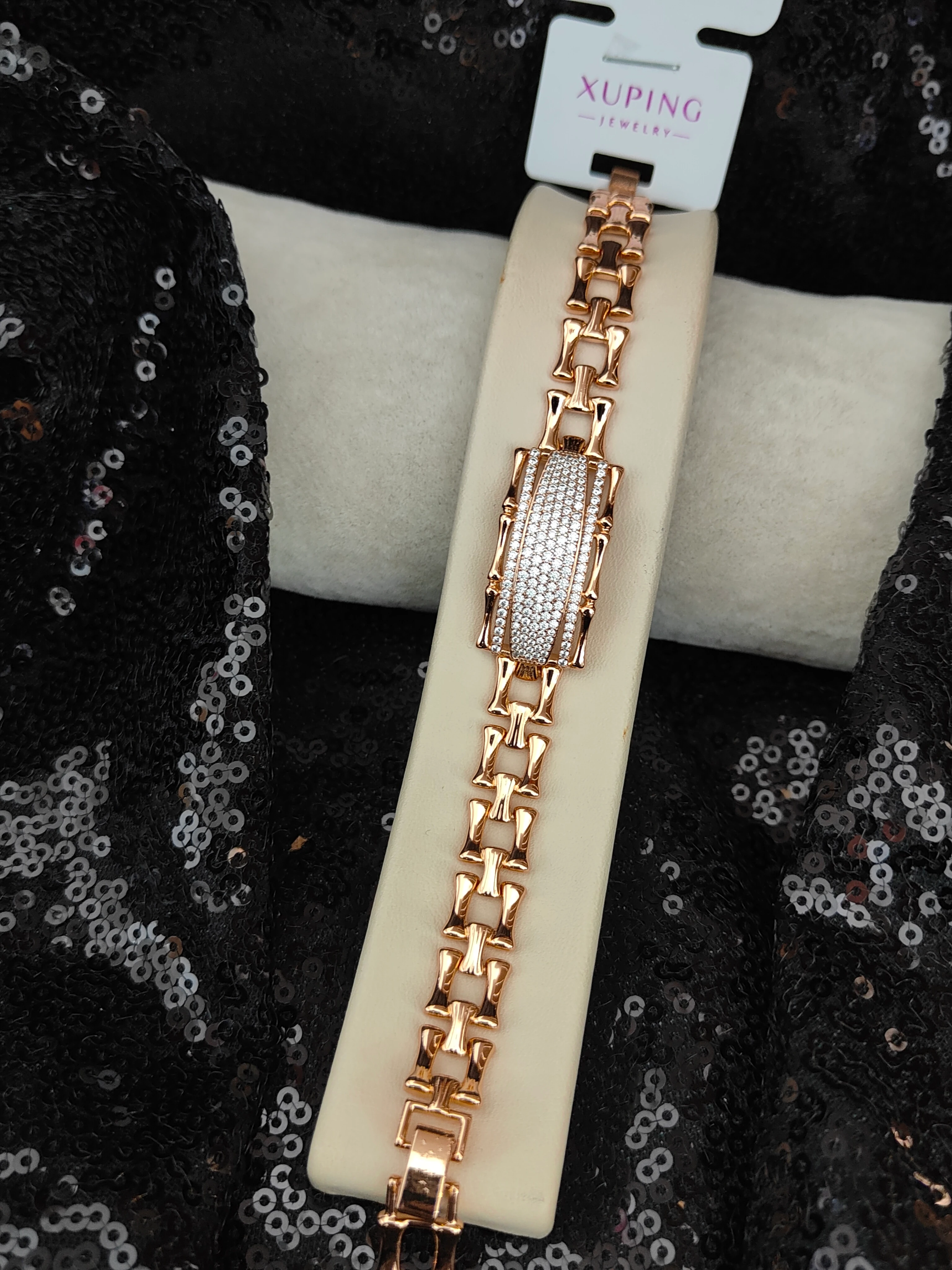 Xuping Vip Seri 18K Rose Gold Renk Bileklik - 7